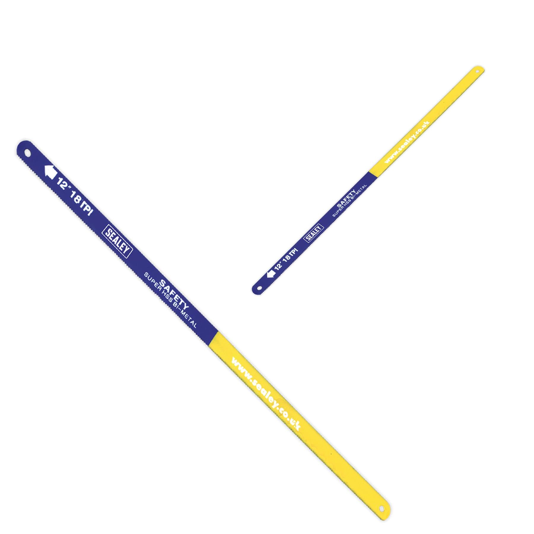 Sealey Hacksaw Blade 300mm HSS Bi-Metal 18tpi Pack of 10