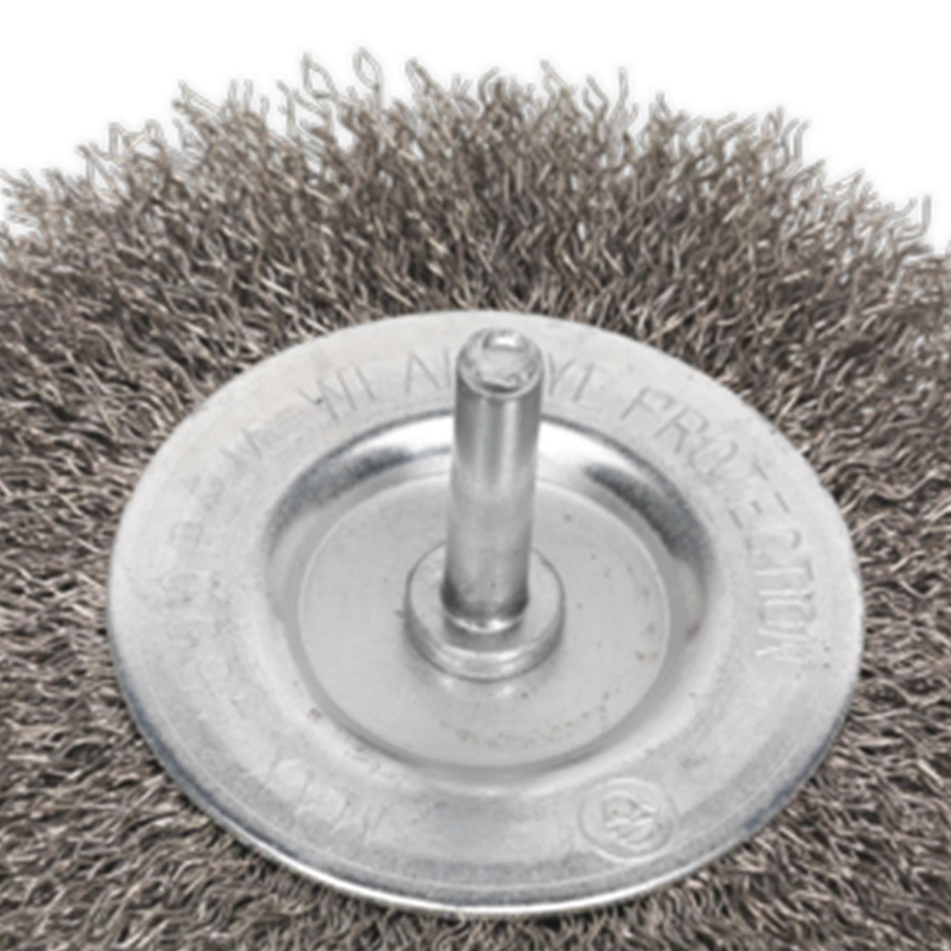 Sealey Flat Wire Brush Stainless Steel 100mm with 6mm Shaft