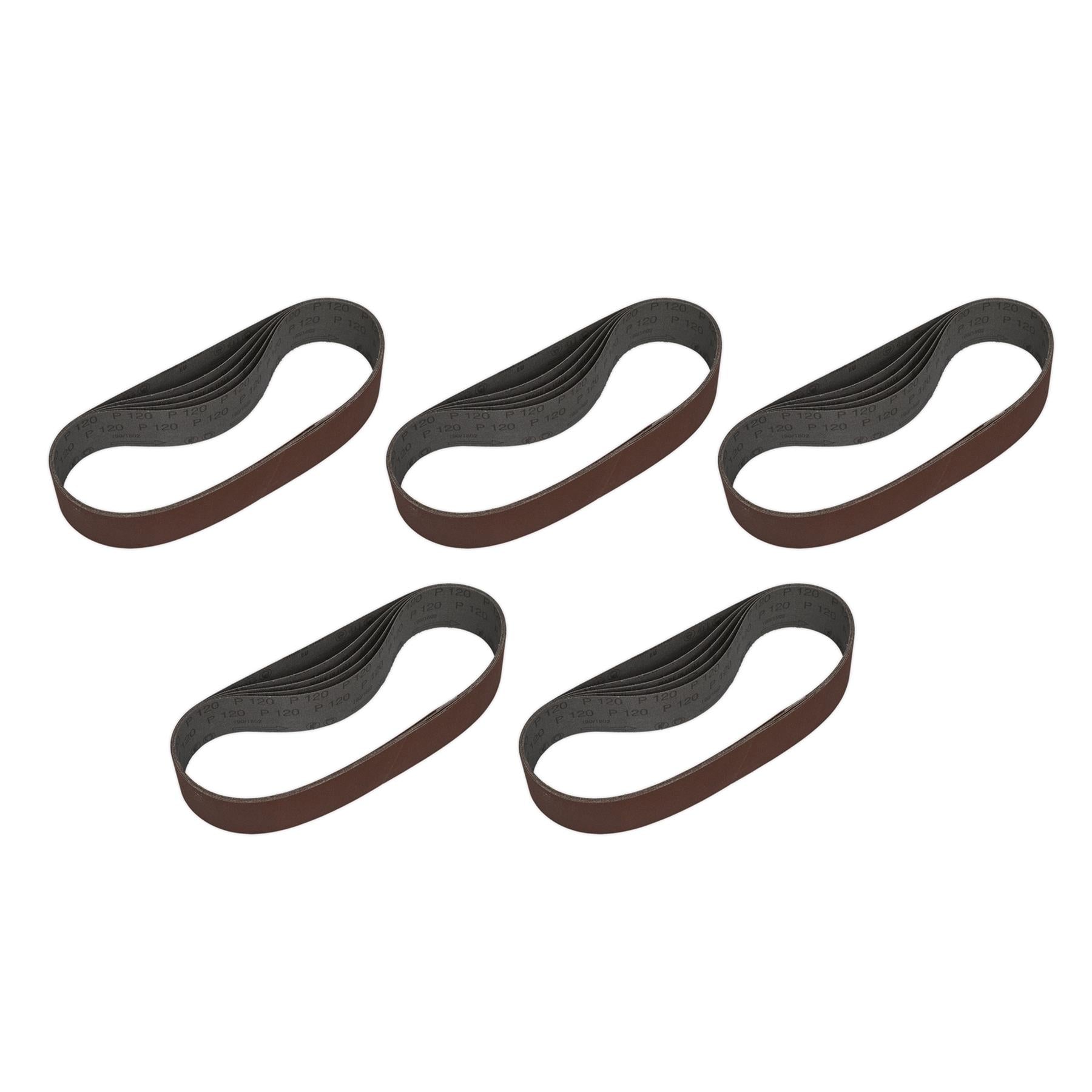 Sealey Sanding Belt 50 x 686mm 120Grit Pack of 5