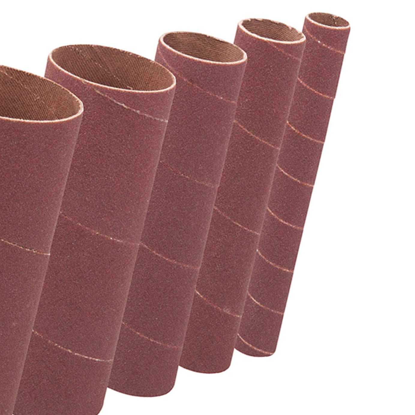 140mm Bobbin Sleeve Set 6Pce 60 Grit Sanding Curves Bends Spindle DIY Tool
