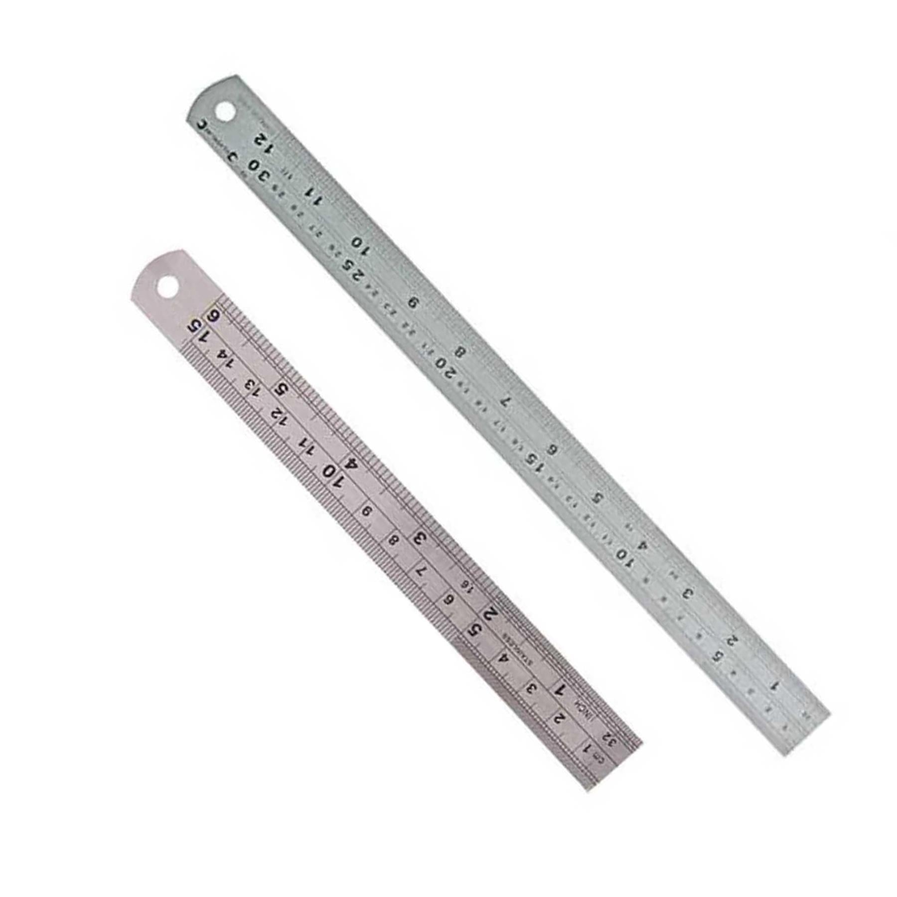 Stainless Steel Rule Imperial Metric Ruler