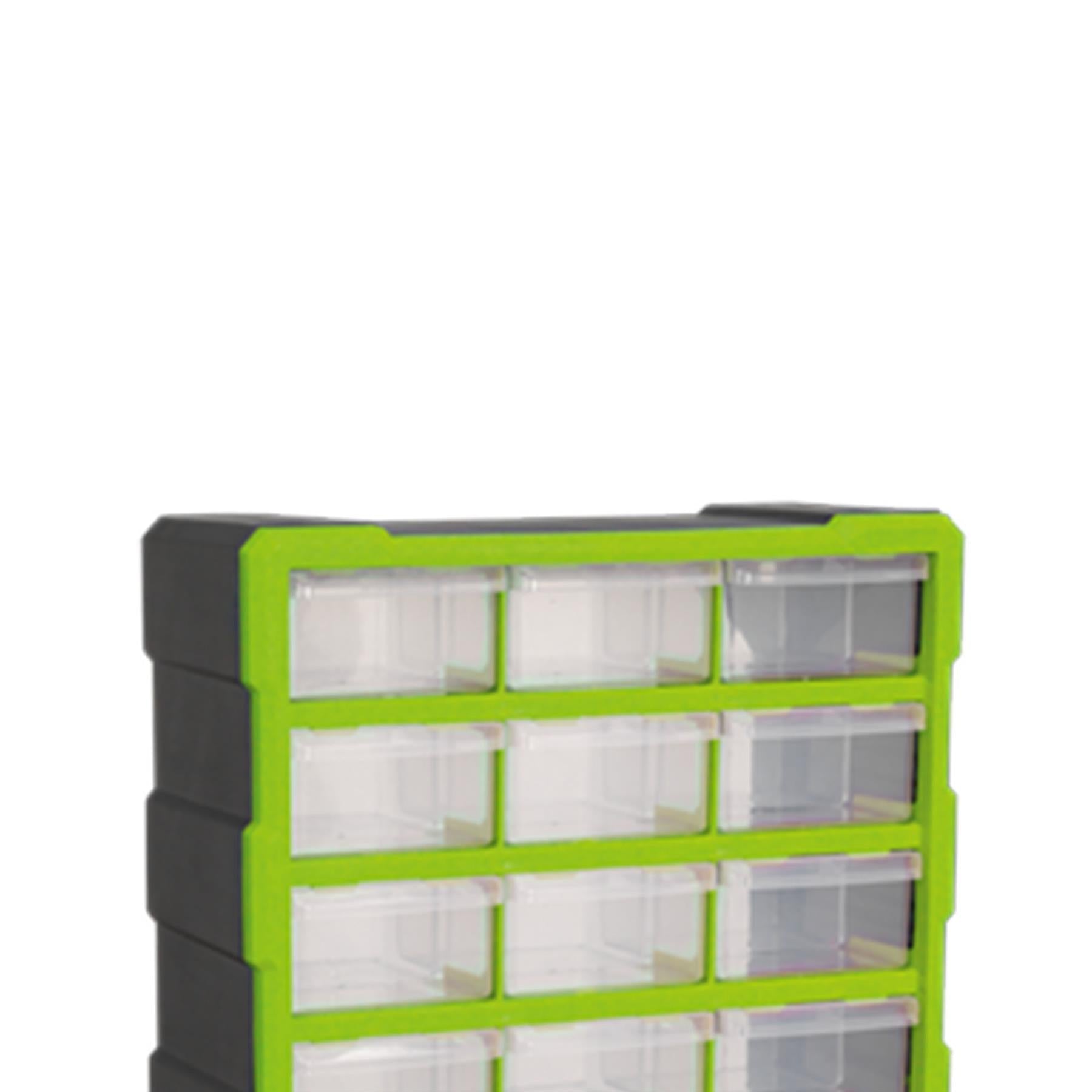 Sealey Cabinet Box 18 Drawer - Hi-Vis Green/Black