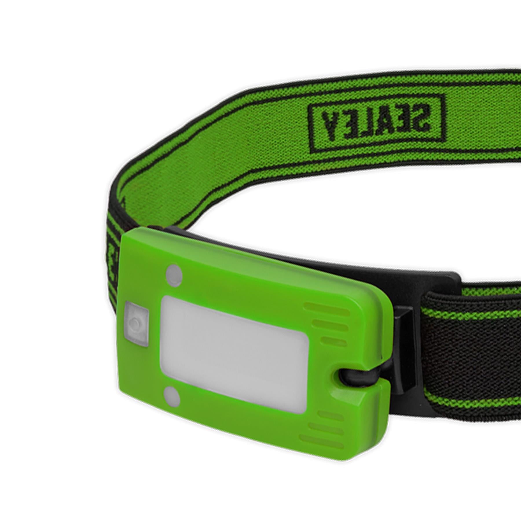 Sealey Rechargeable Head Torch Auto-Sensor Green 2W COB LED