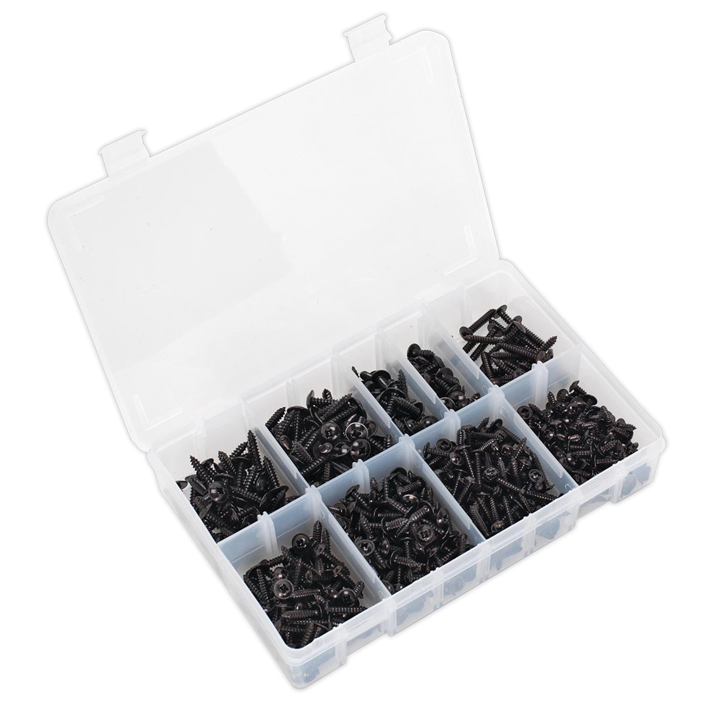 Sealey 700 X  Assorted Box Of Flanged Head Self Tapping Screws Assortment Kit