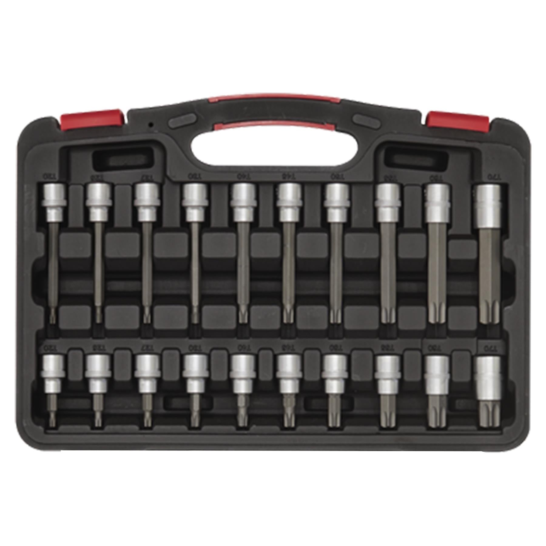 Sealey TRX-Star* Socket Bit Set 32pc 3/8"Sq Drive - Platinum Series