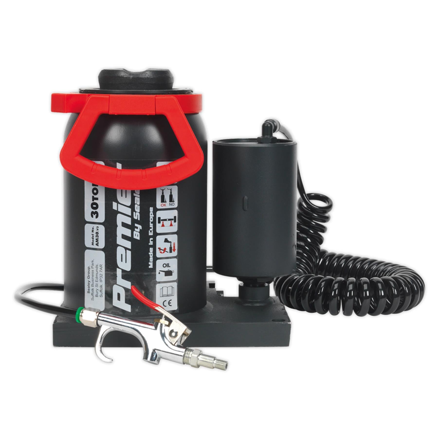 Sealey Bottle Jack 30tonne Manual/Air Hydraulic