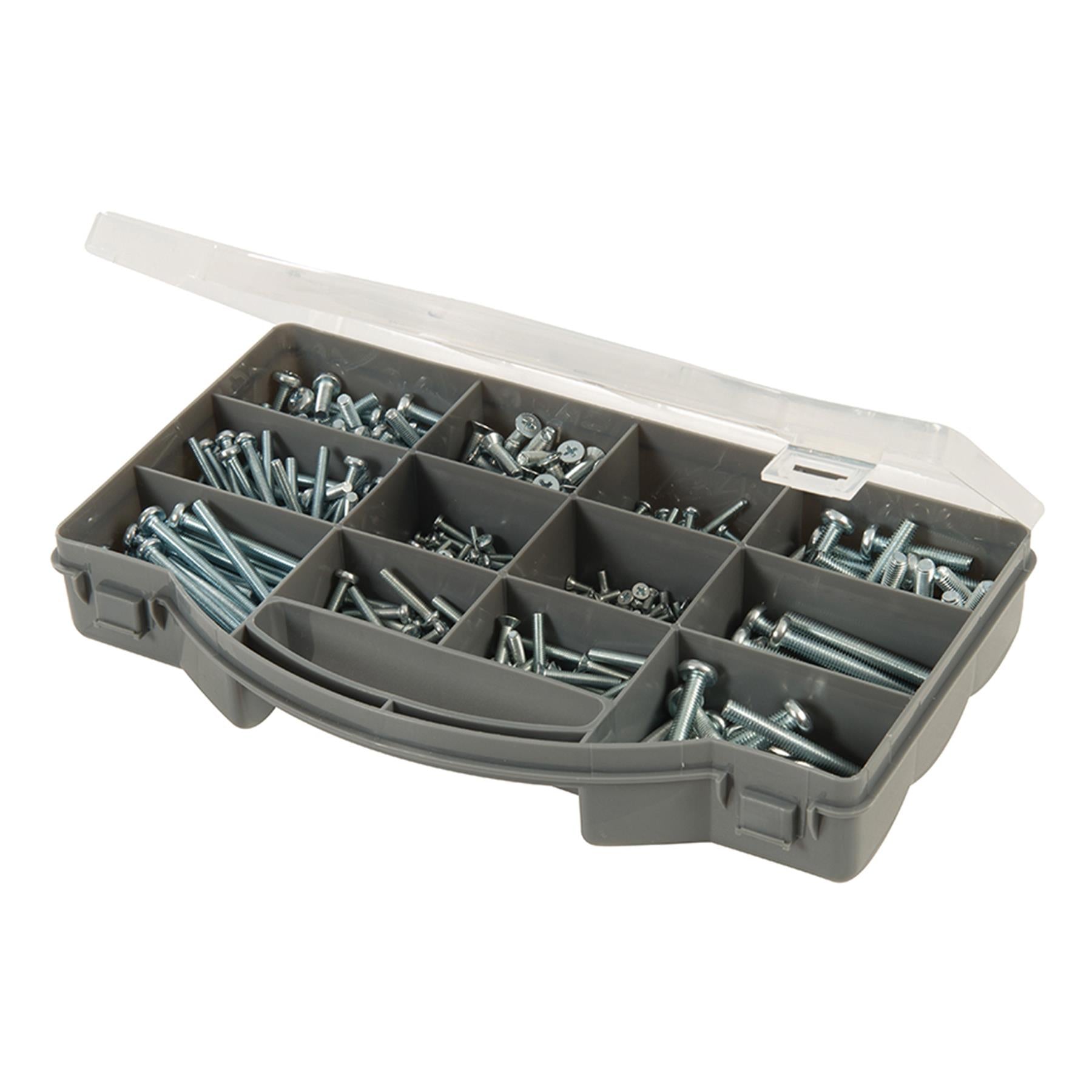 450Pce Machine Screws Pack Diy Tools Self-Tapping Pzd Pan Head Screws Assorted