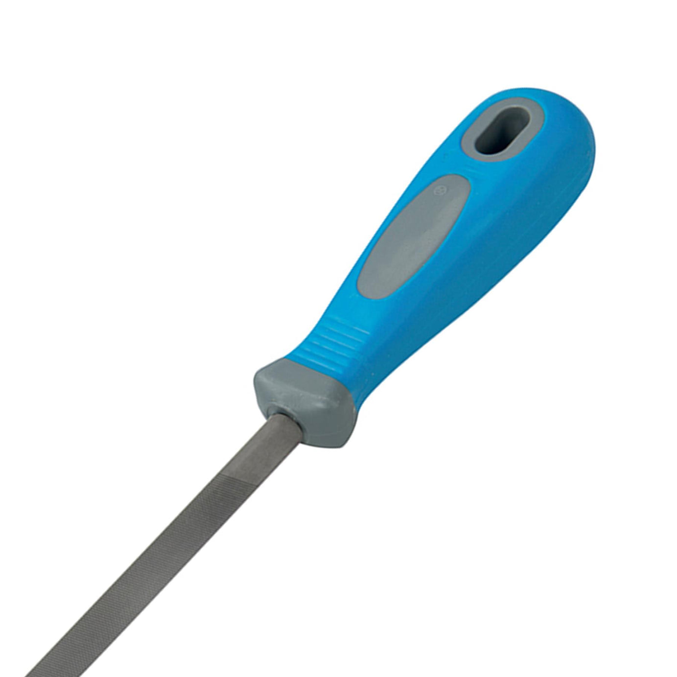 Tri Square File - 2Nd Cut 250mm Soft-Grip Handle With Hanging Hole Quality