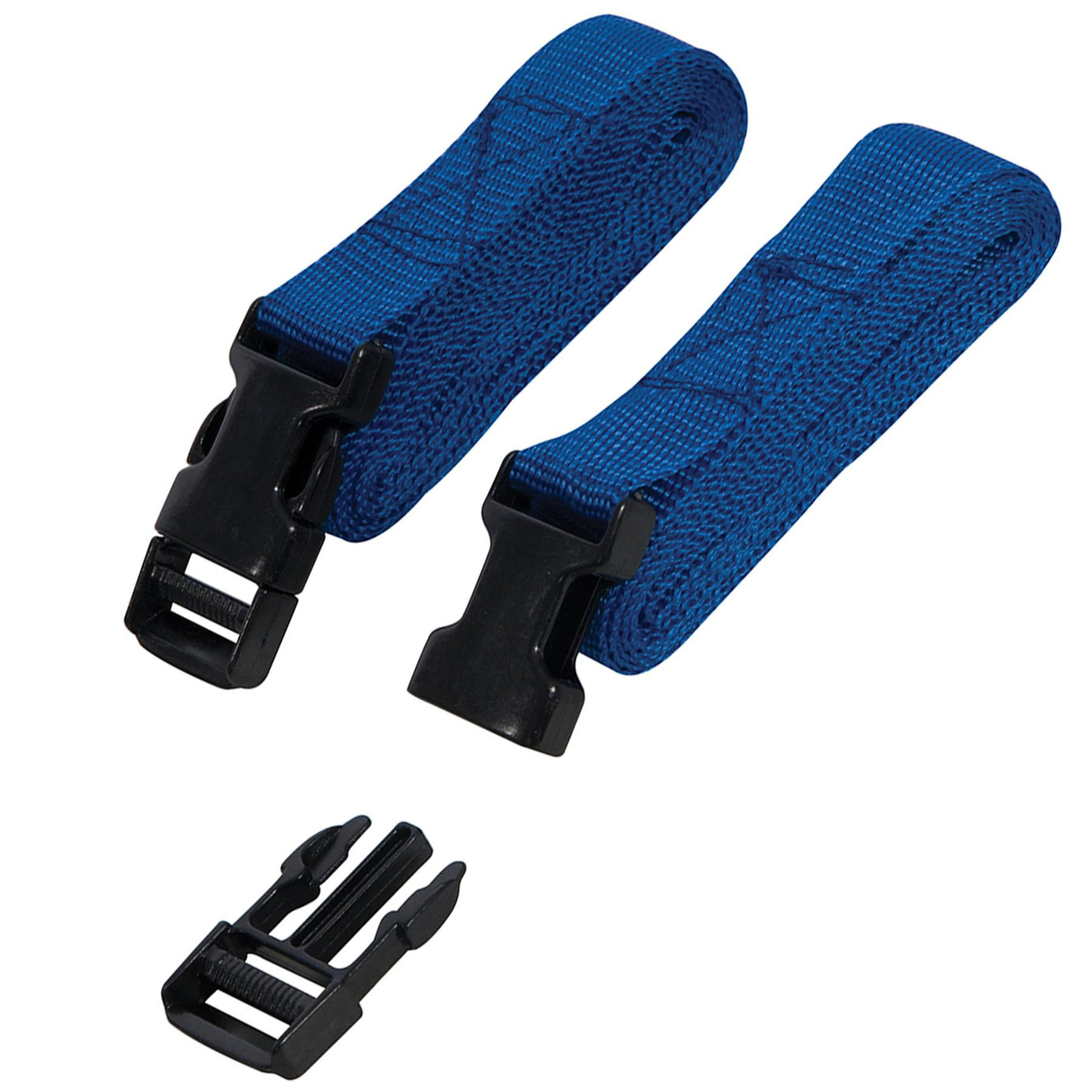 2Pk Clip Buckle Straps 2M X 25mm With Plastic Clip Buckles Tough Brand New