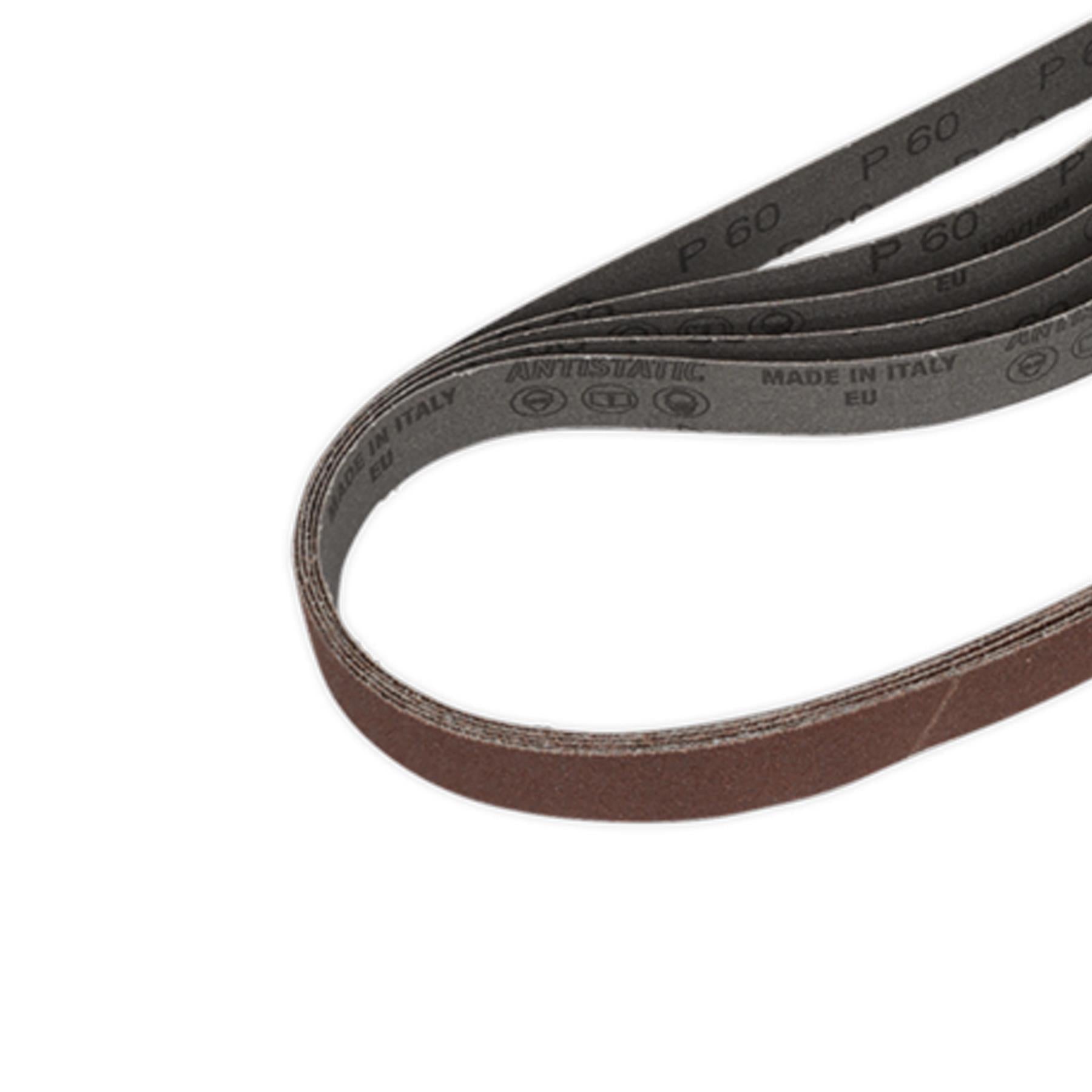 Sealey Sanding Belt 25 x 762mm 60Grit Pack of 5