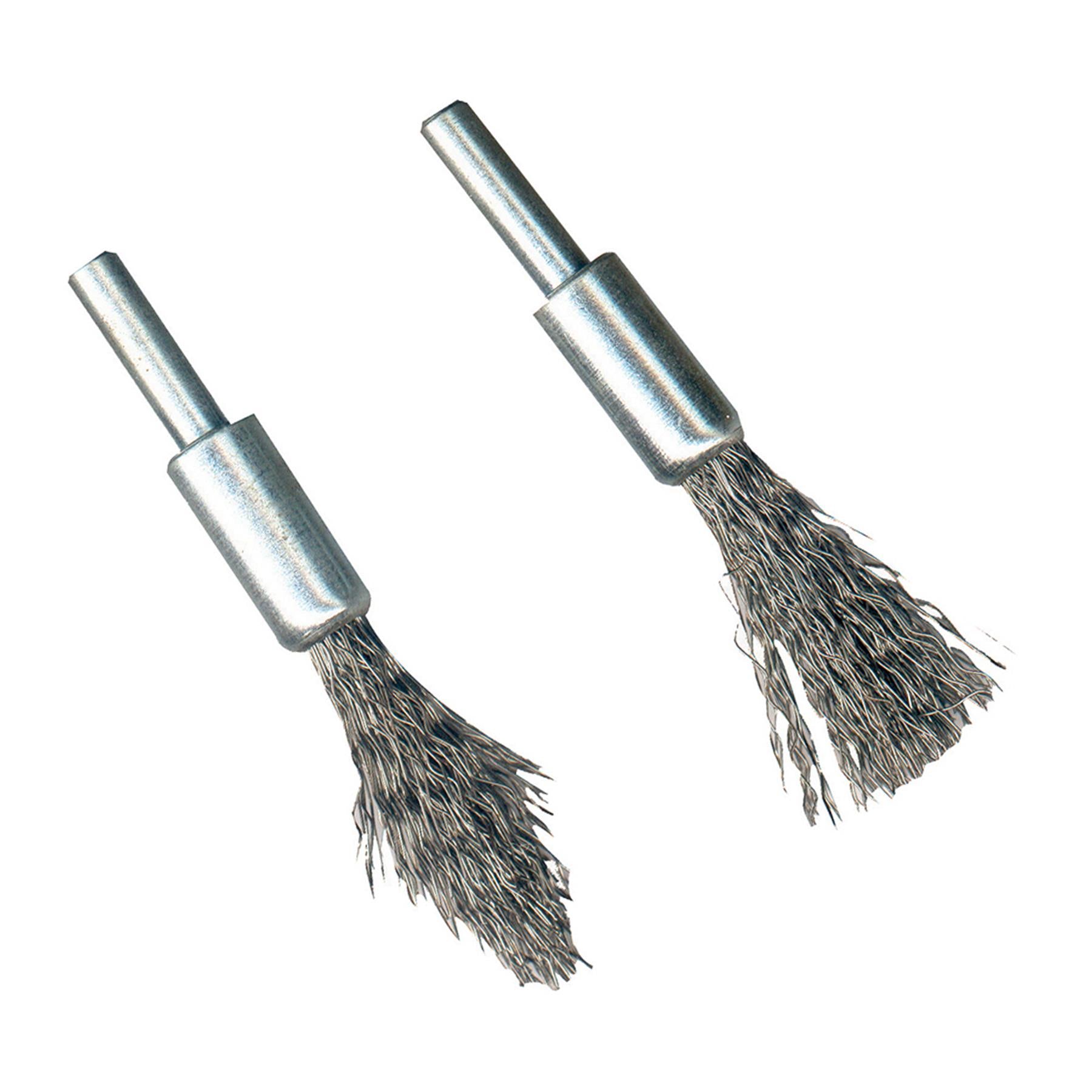 Steel De-Carb Brush Set 2Pk 6mm Shank For The Removal Of Carbon Deposits