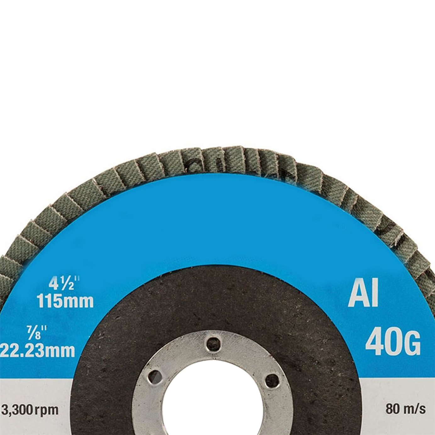 Aluminium Oxide Flap Disc Use On Steel Cast Iron Alloys And Wood 115mm 40 Grit