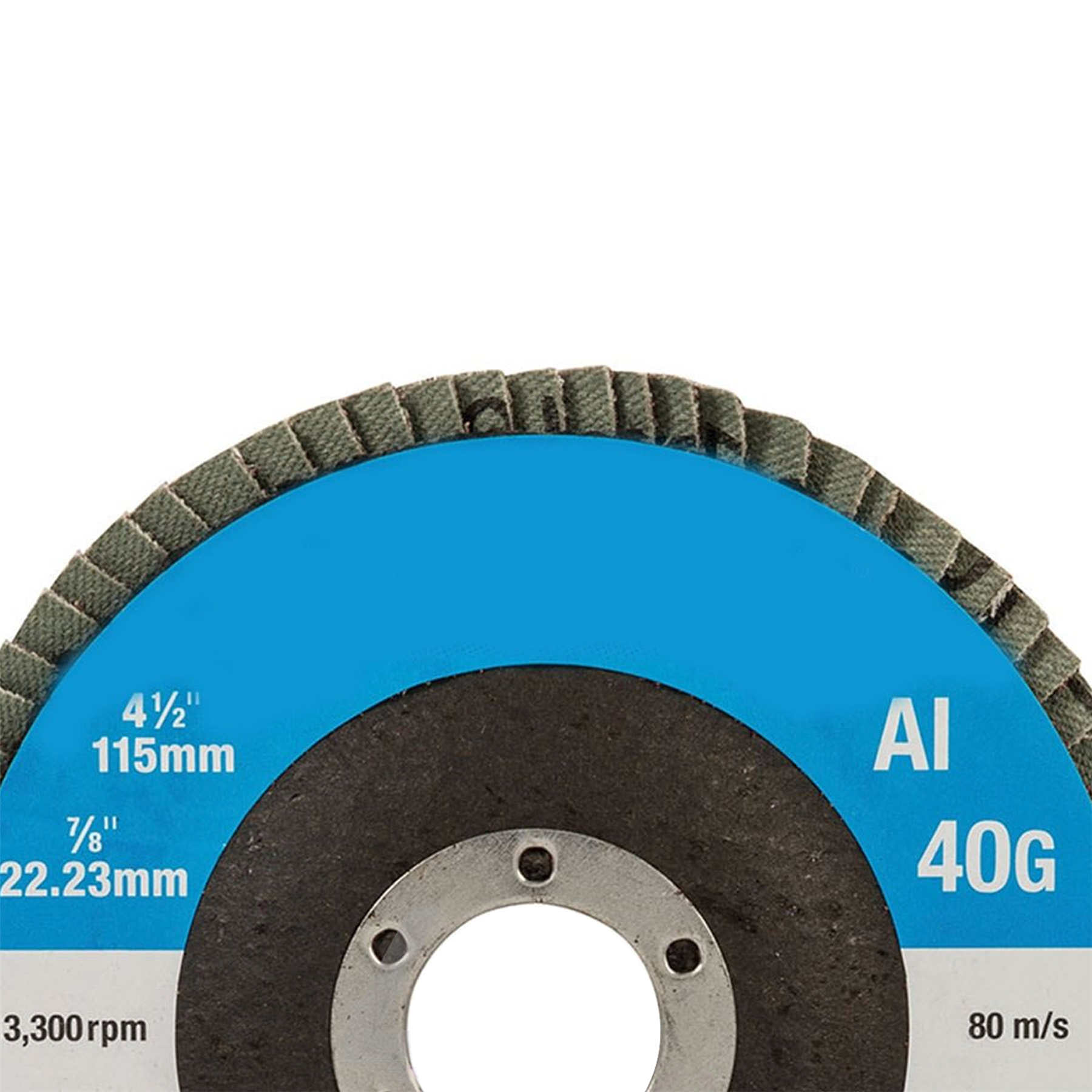 Aluminium Oxide Flap Disc Use On Steel Cast Iron Alloys And Wood 115mm 40 Grit