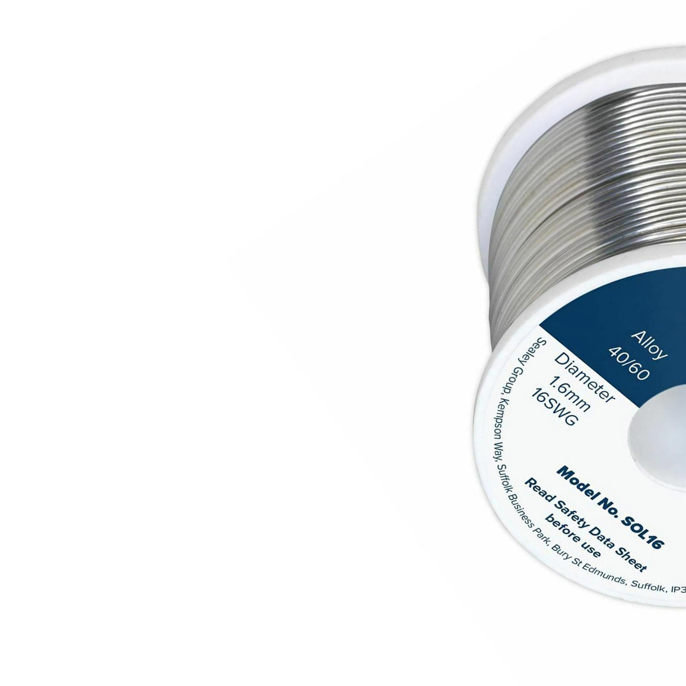 Sealey Solder Wire Quick Flow 1.6mm/16SWG 40/60 0.5kg Reel