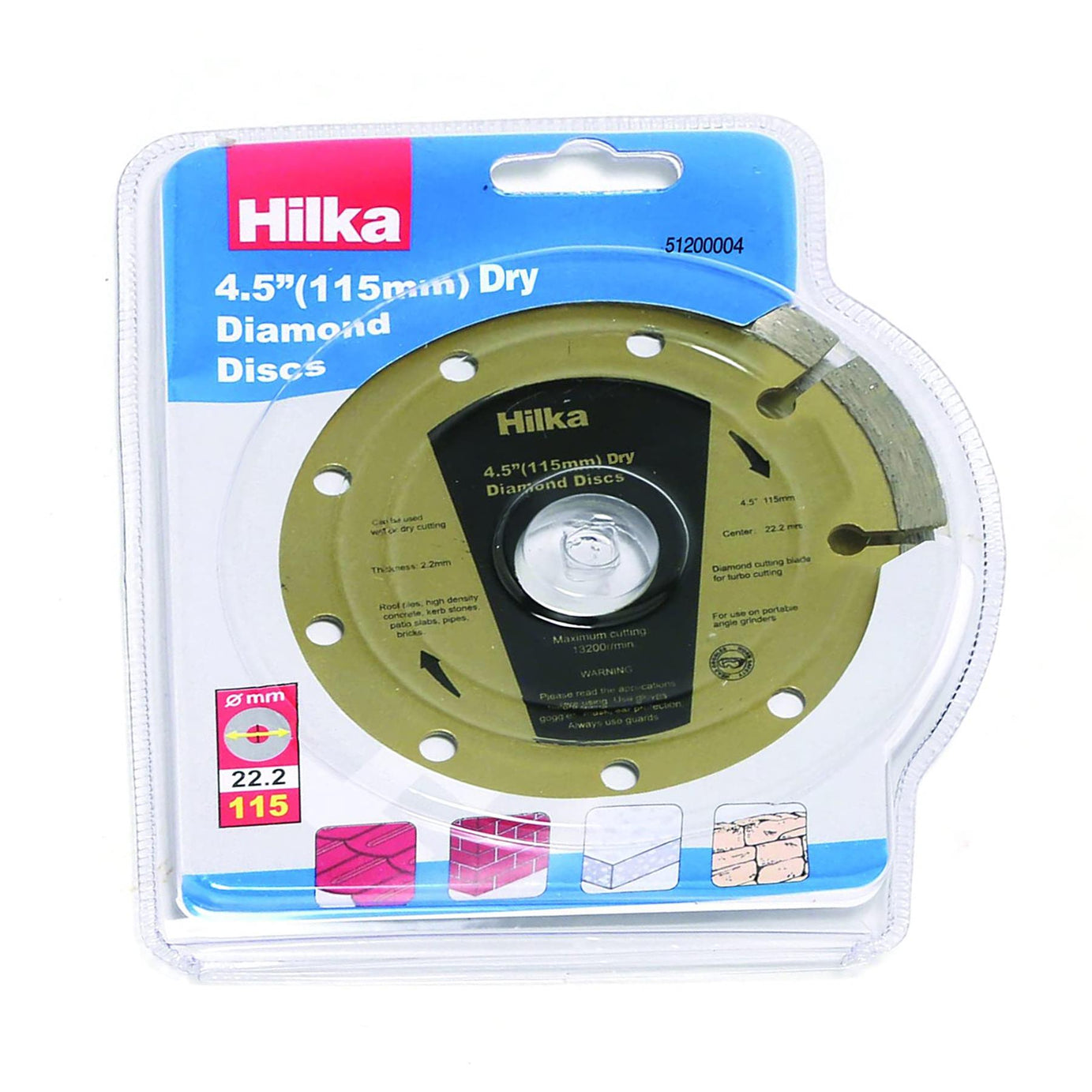 Hilka 115mm Diamond Cutting Disc