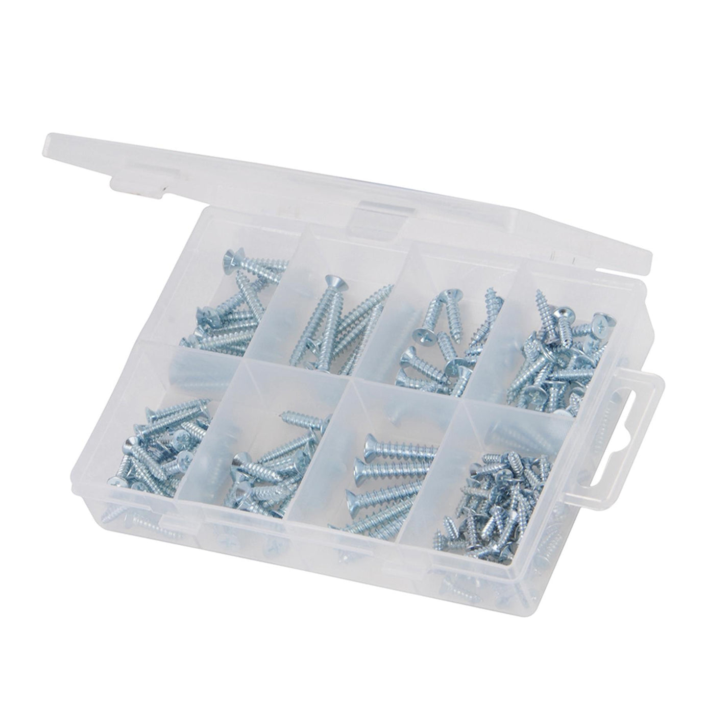 160Pce Self-Tapping Screws Pack Zinc-Plated For Corrosion Resistance Assorted