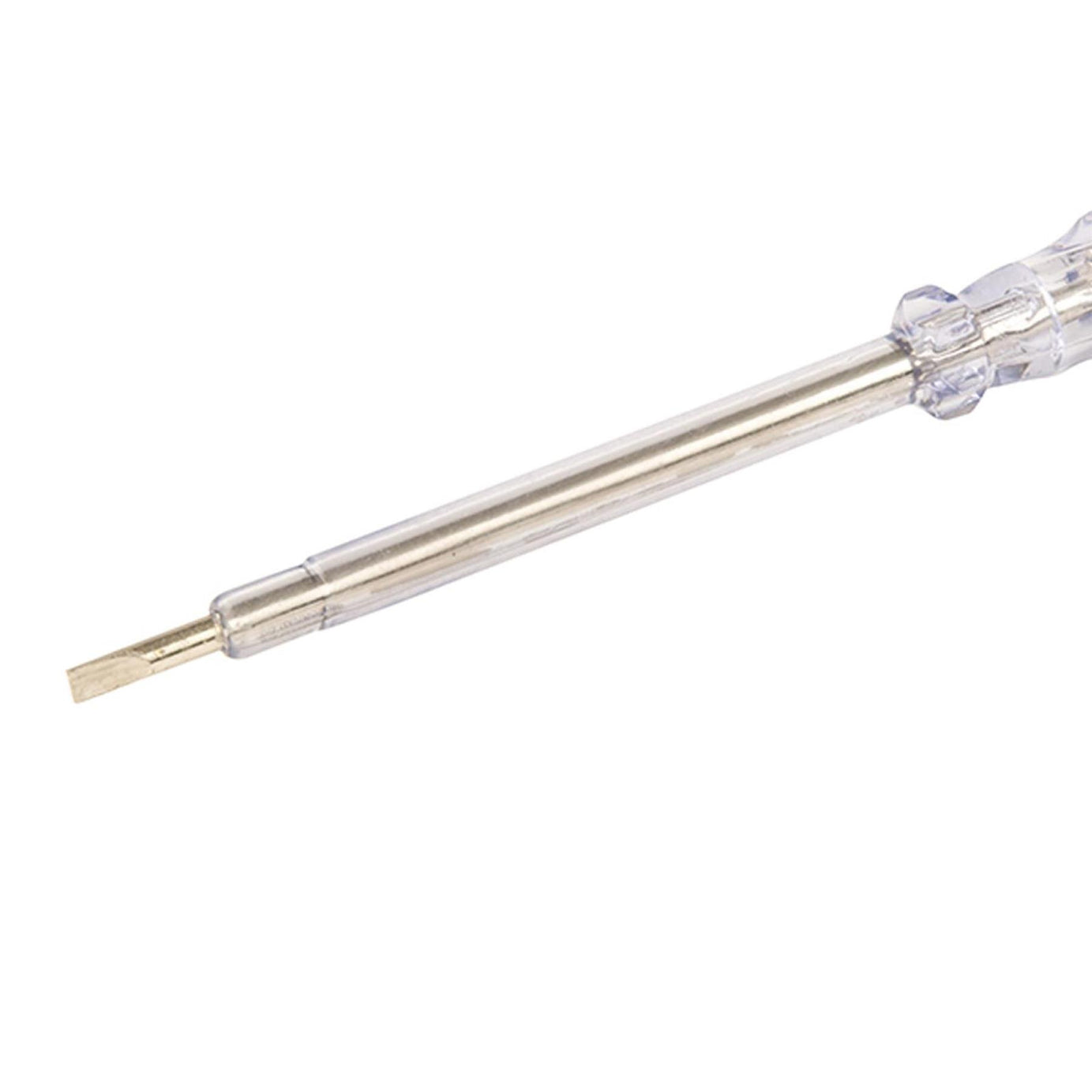 Mains Tester - 100 - 250V Ac 15mm Tip Length 190mm Metal Earth Stud Handle