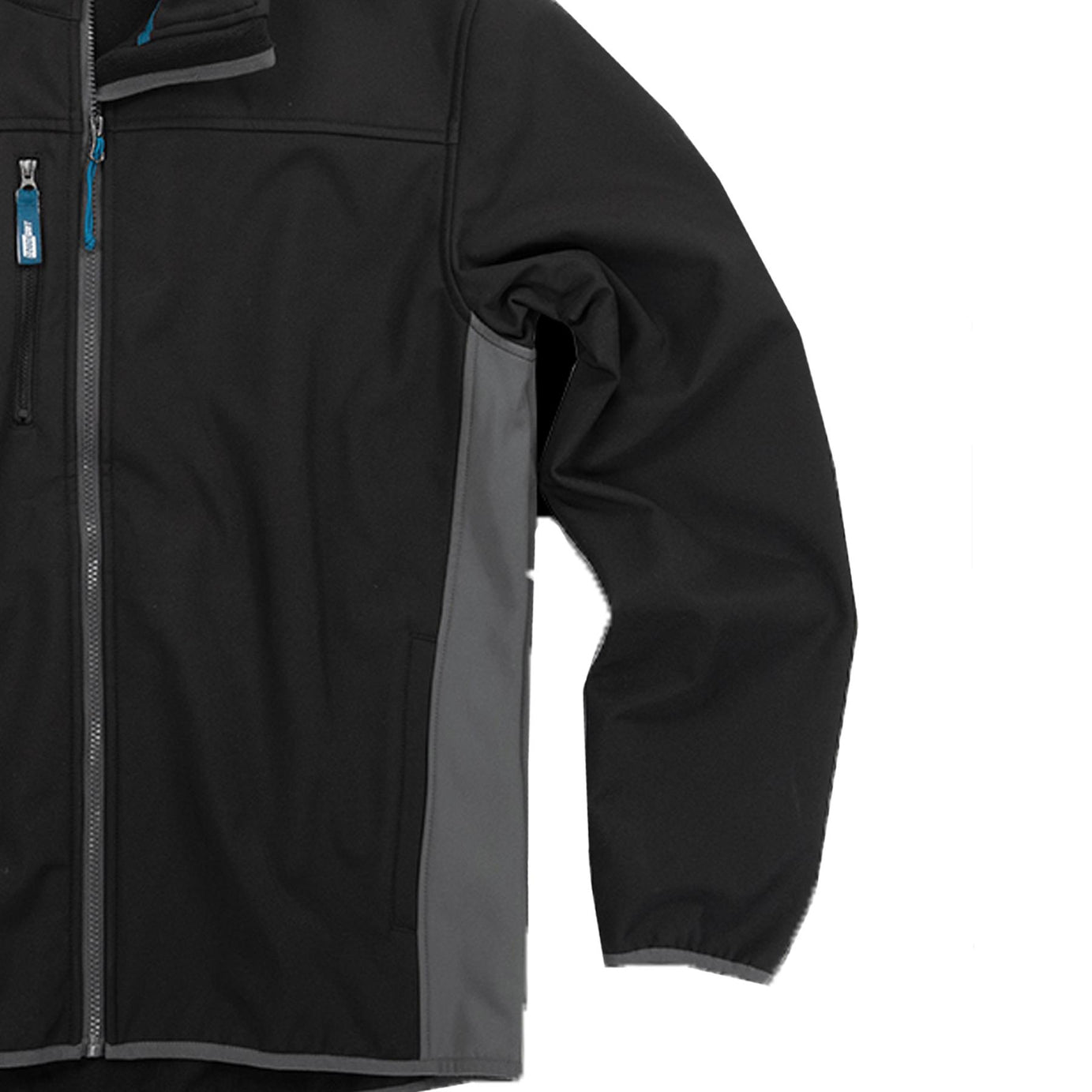Tough Grit 2-tone Softshell Trade Tech Windproof Jacket Black/Charcoal M