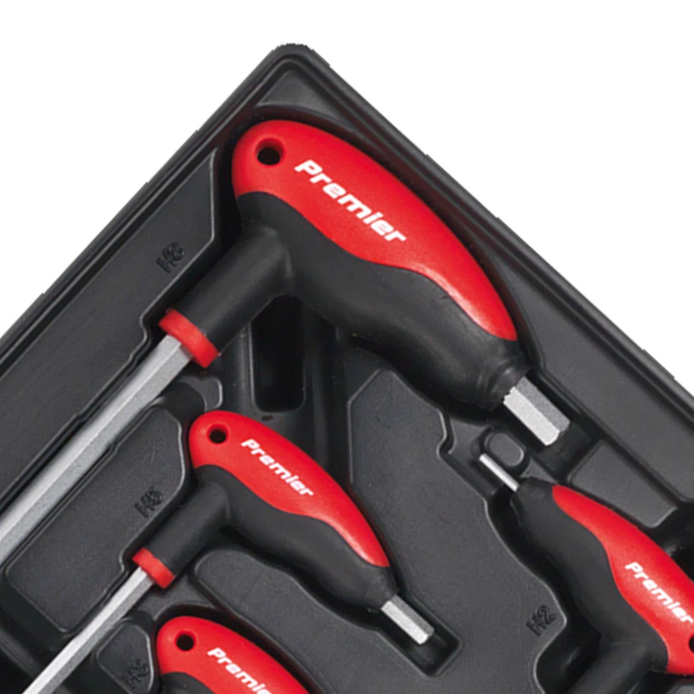 Sealey Tool Tray with T-Handle Ball-End Hex Key Set 8pc