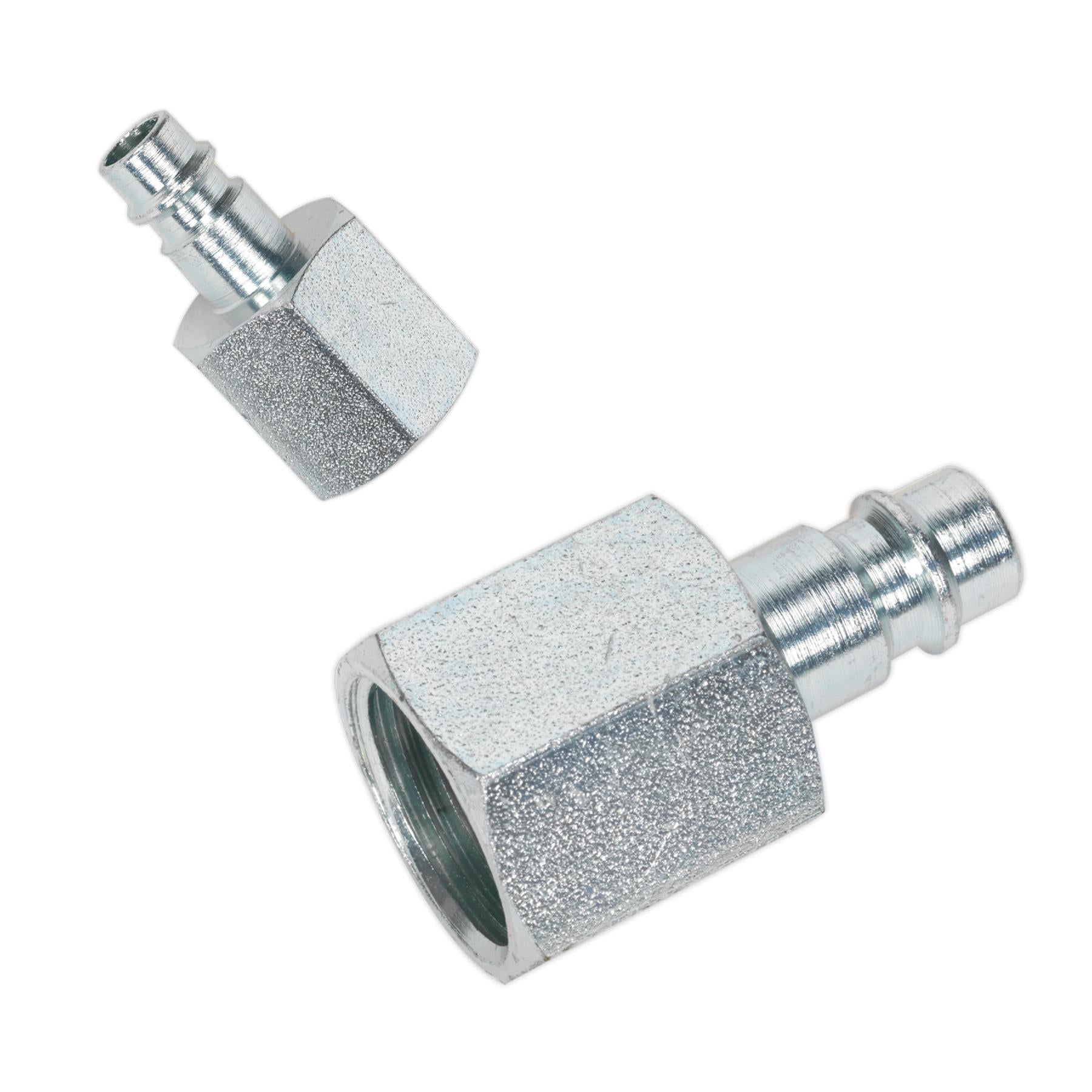 Sealey Screwed Female Adaptor Air Line Connector Coupling 1/2"BSP Pack of 2