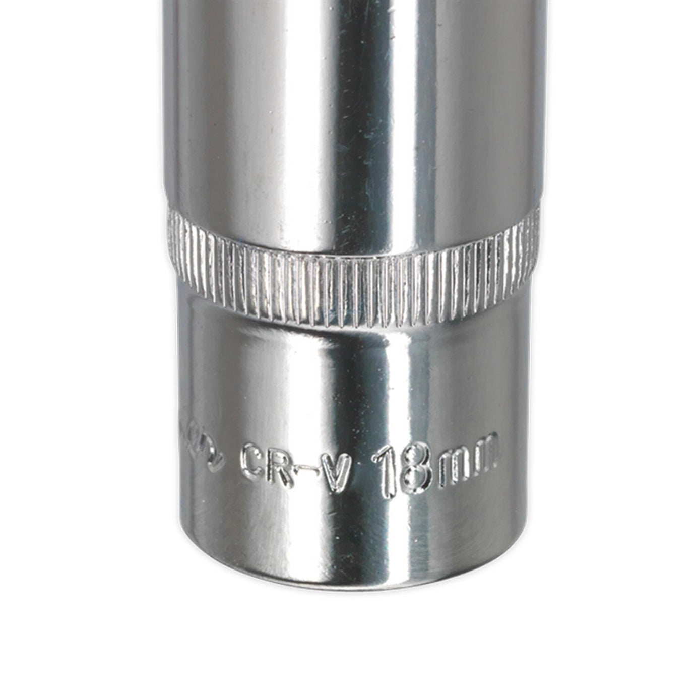 Sealey WallDrive Socket 18mm Deep 3/8"Sq Drive Fully Polished