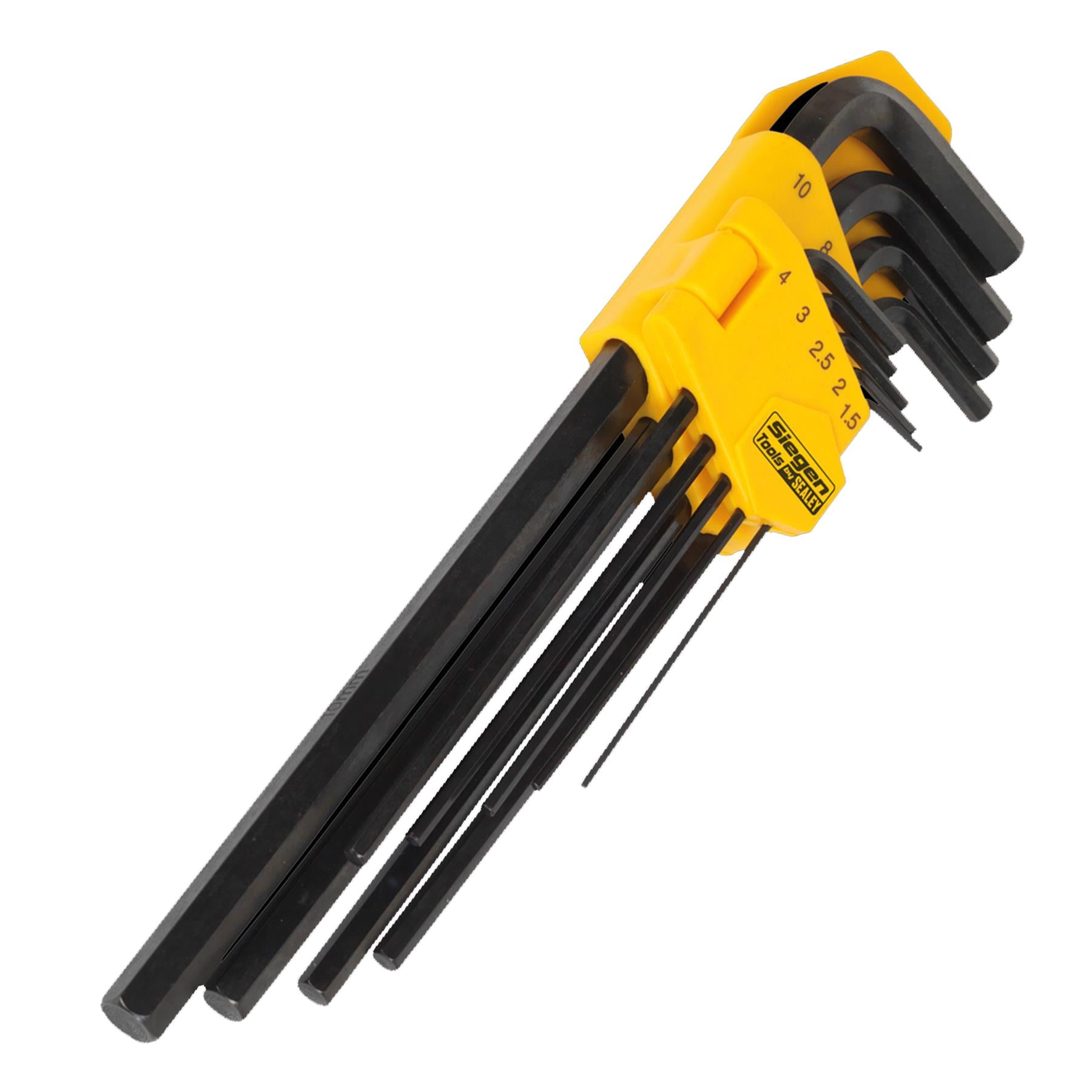 Sealey Hex Key Set 9pc Extra-Long Metric