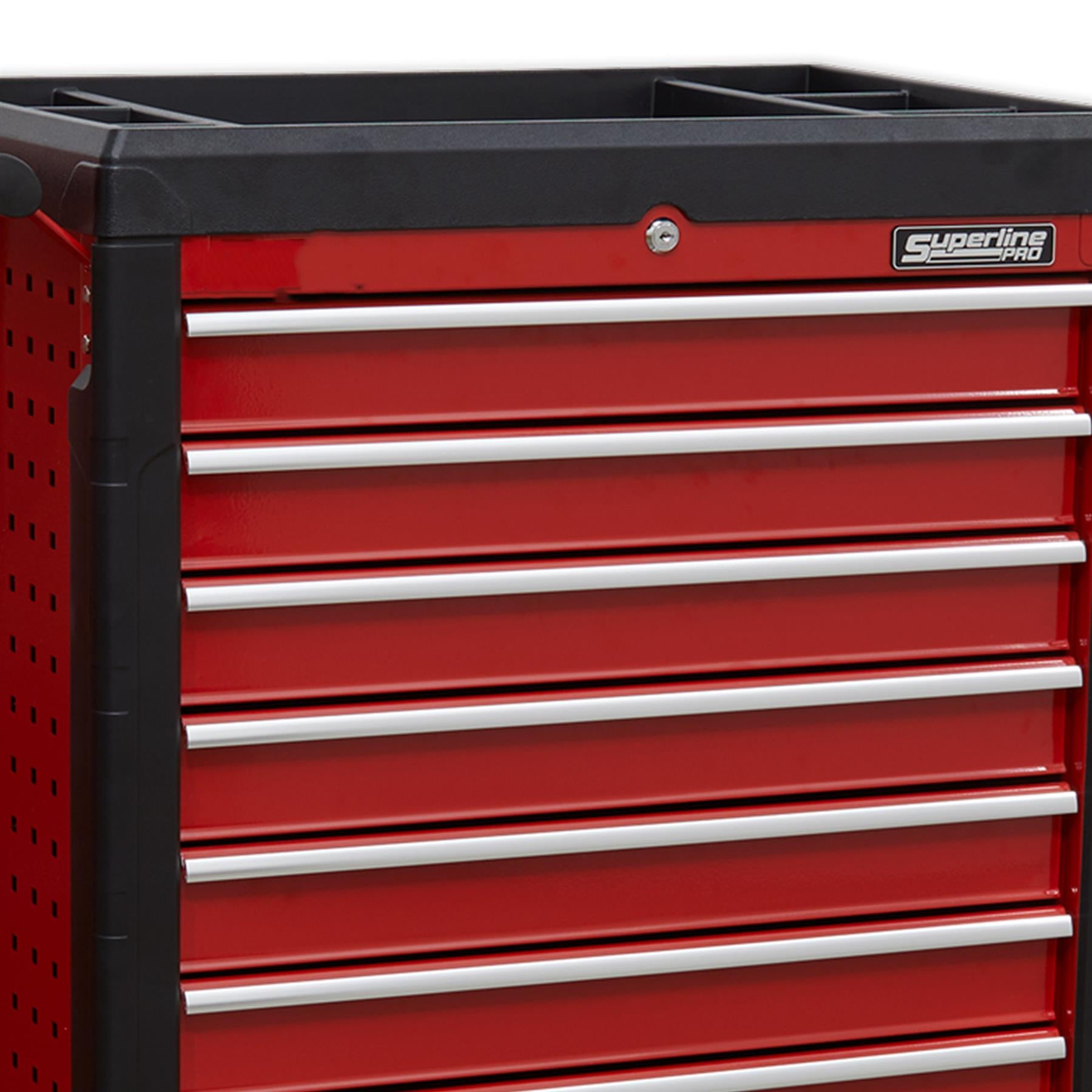 Sealey Rollcab 7 Drawer with Ball Bearing Slides - Red AP3407