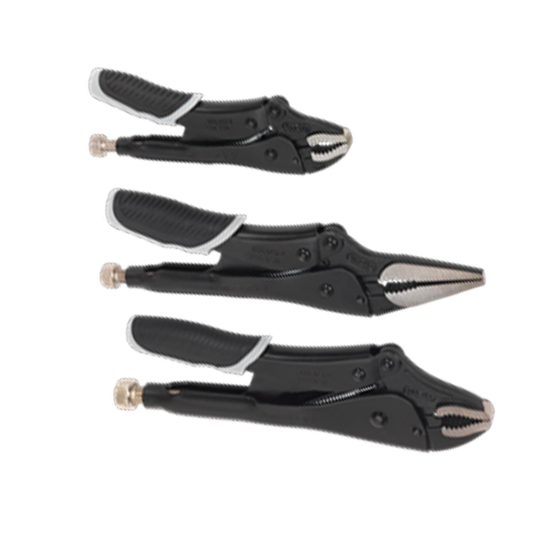 Sealey Locking Pliers Set 3pc Quick Release Black Series