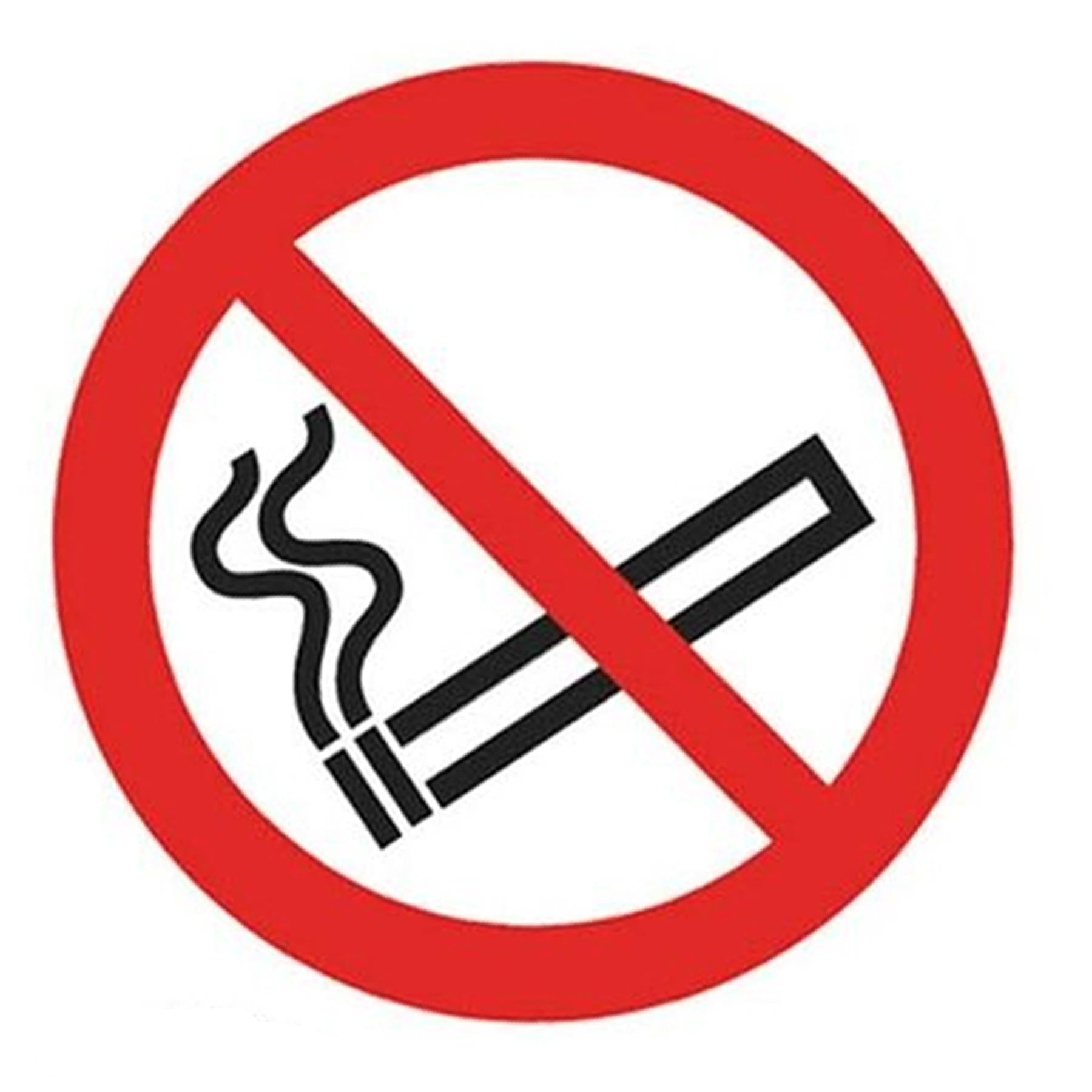 Sealey Safety Sign - No Smoking - Rigid Plastic - Pack of 10