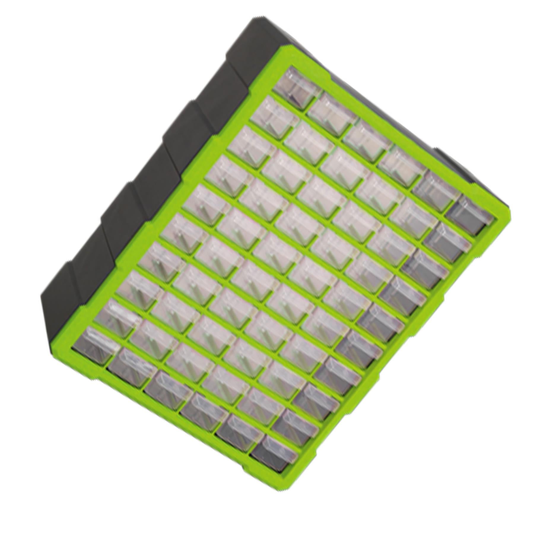 Sealey Cabinet Box 60 Drawer - Hi-Vis Green/Black