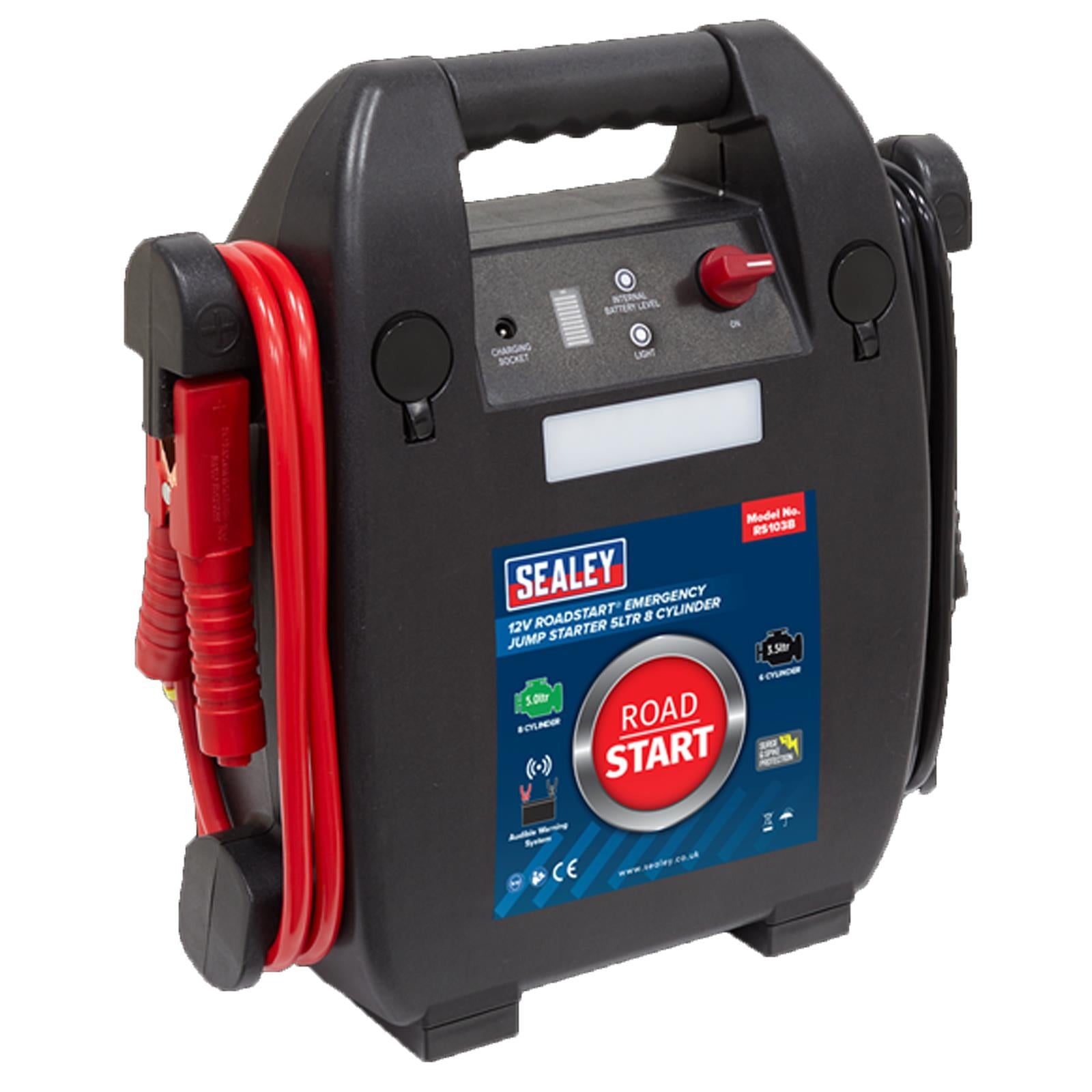 Sealey RoadStart Emergency Jump Starter 12V 5L 8-Cylinder RS103B