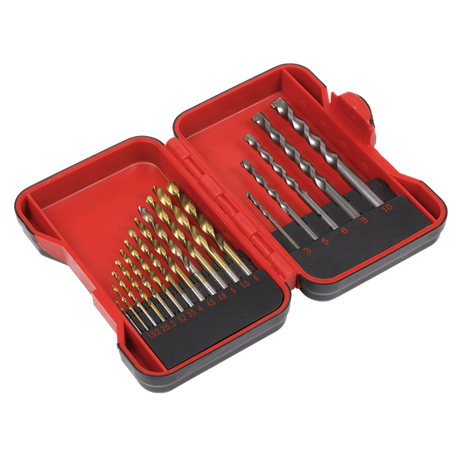 Sealey HSS/Masonry Drill Bit Set 17pc