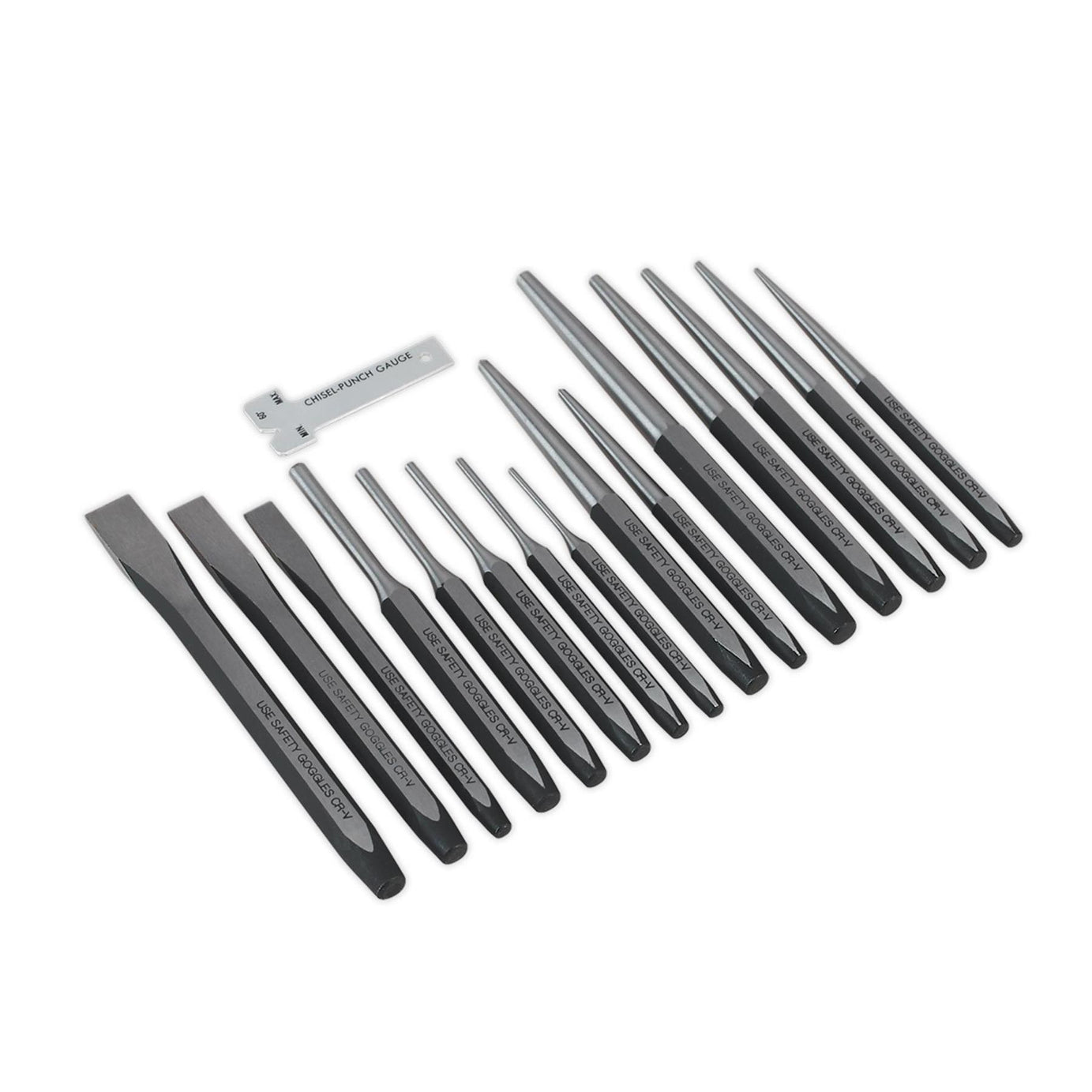 Sealey Punch & Chisel Set 16pc