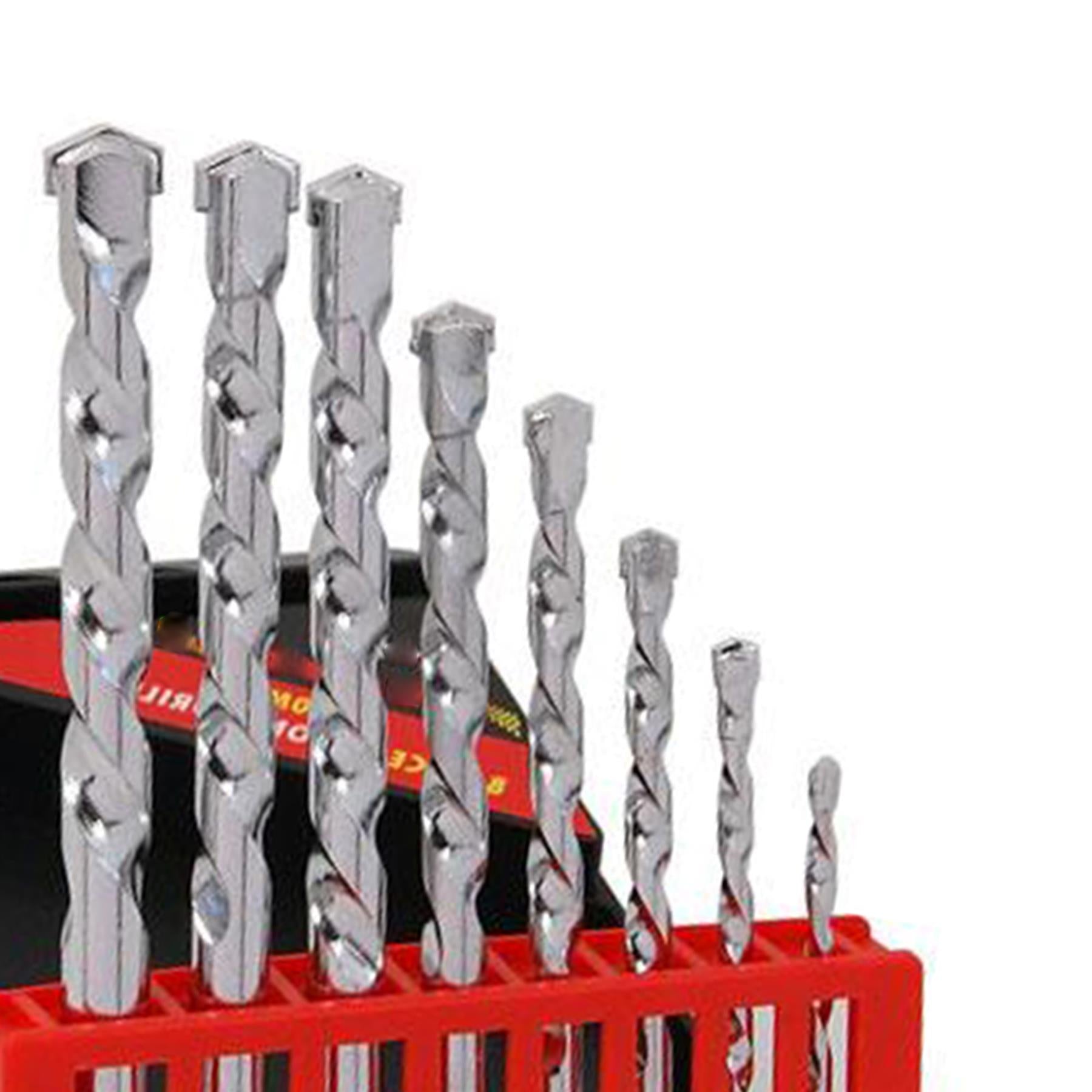 8pc Masonry / Concrete Drill Bit Set / Kit