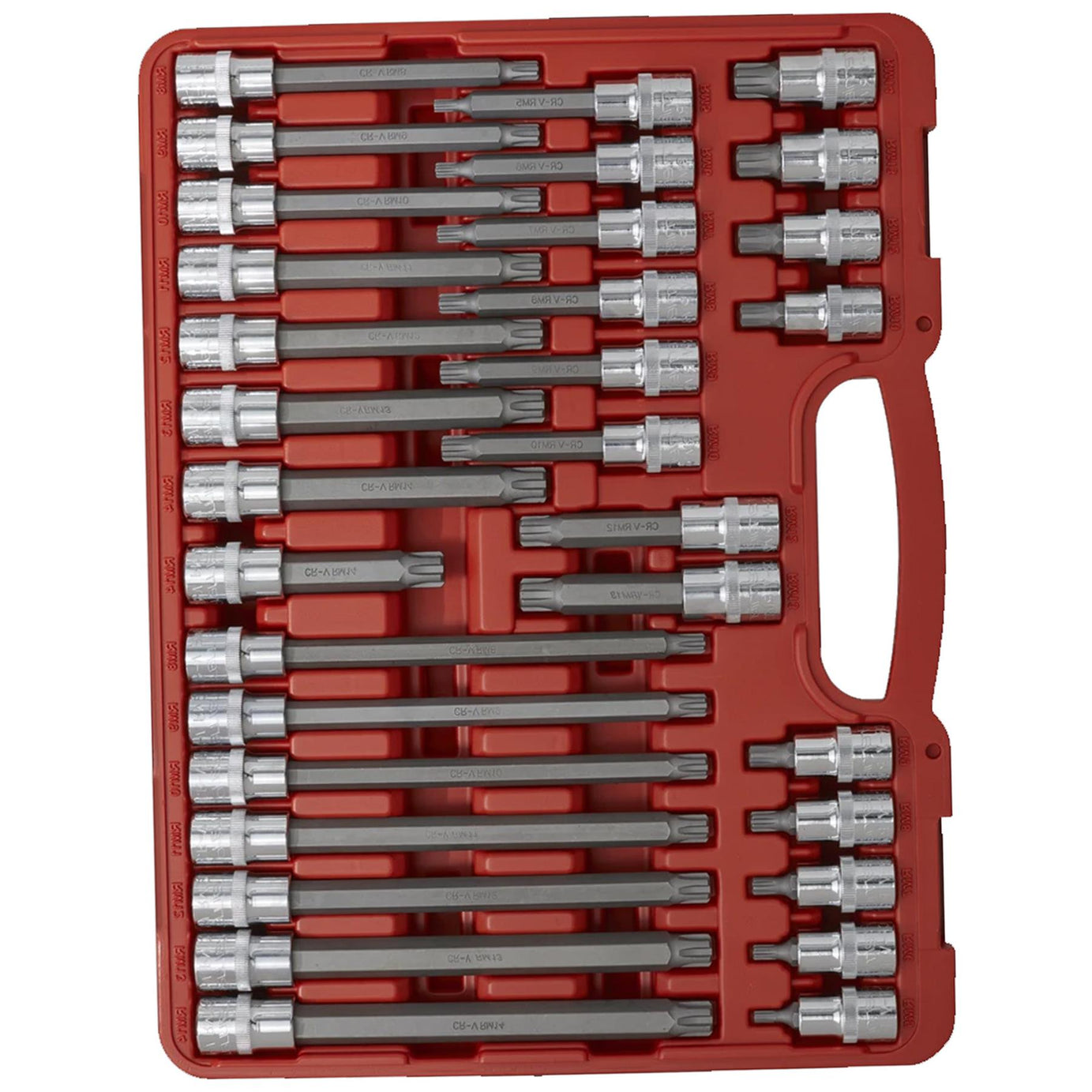 Sealey Ribe Socket Bit Set 32pc 1/2"Sq Drive