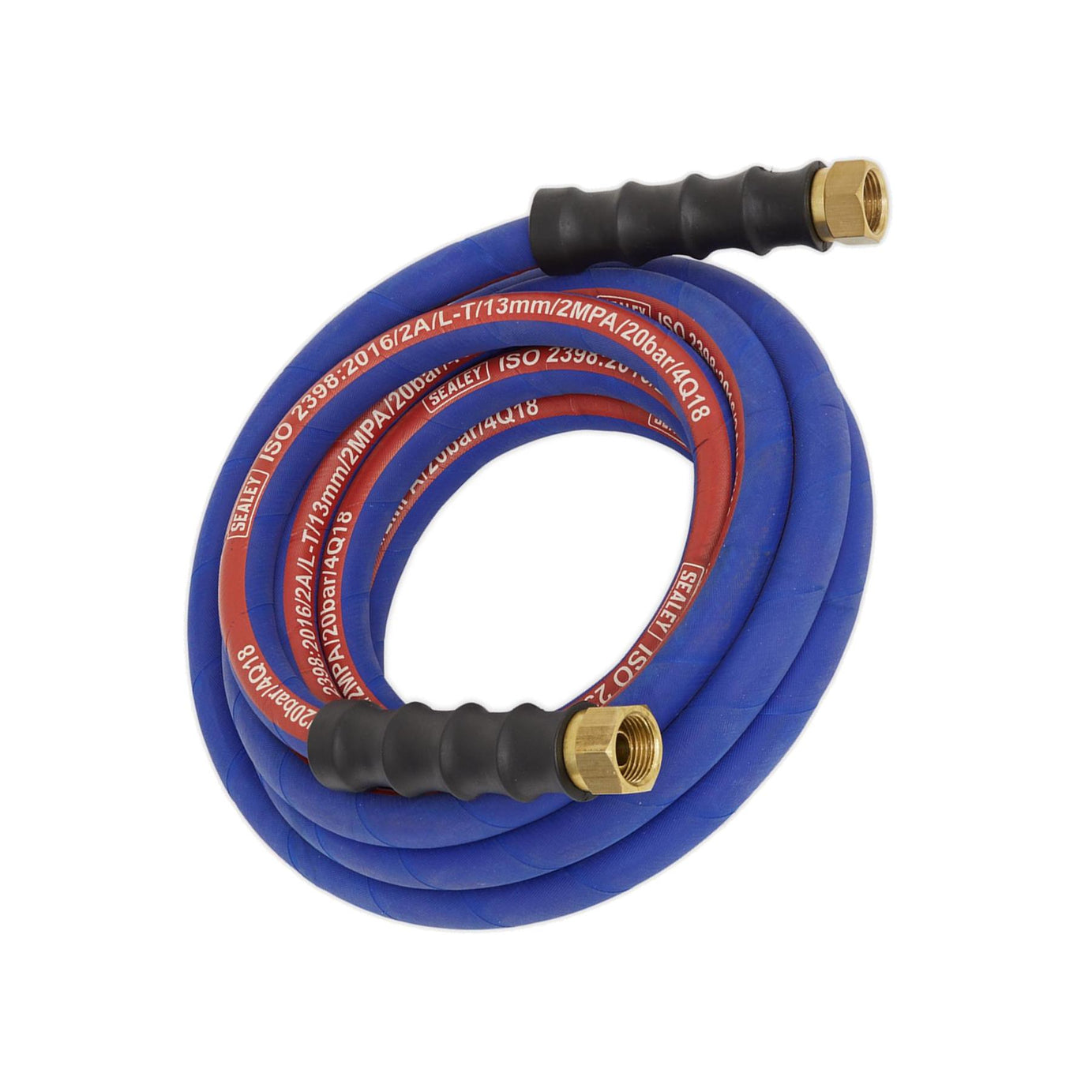 Sealey Rubber Air Hose 5m For Air Compressor 1/2"BSP 13mm Bore Extra Heavy Duty