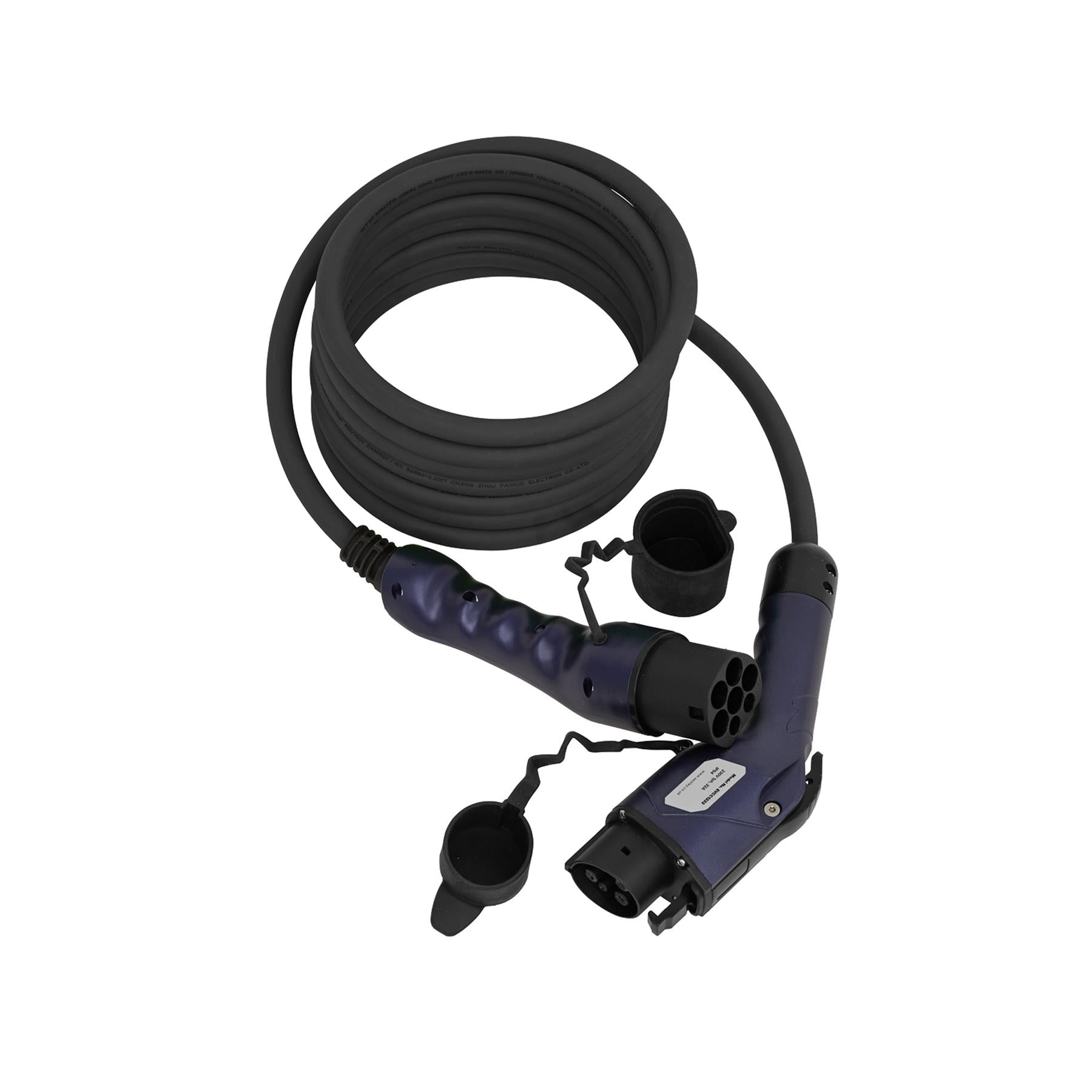 Sealey EV Charging Cable Type 1 to Type 2 32A 5m Storage Case