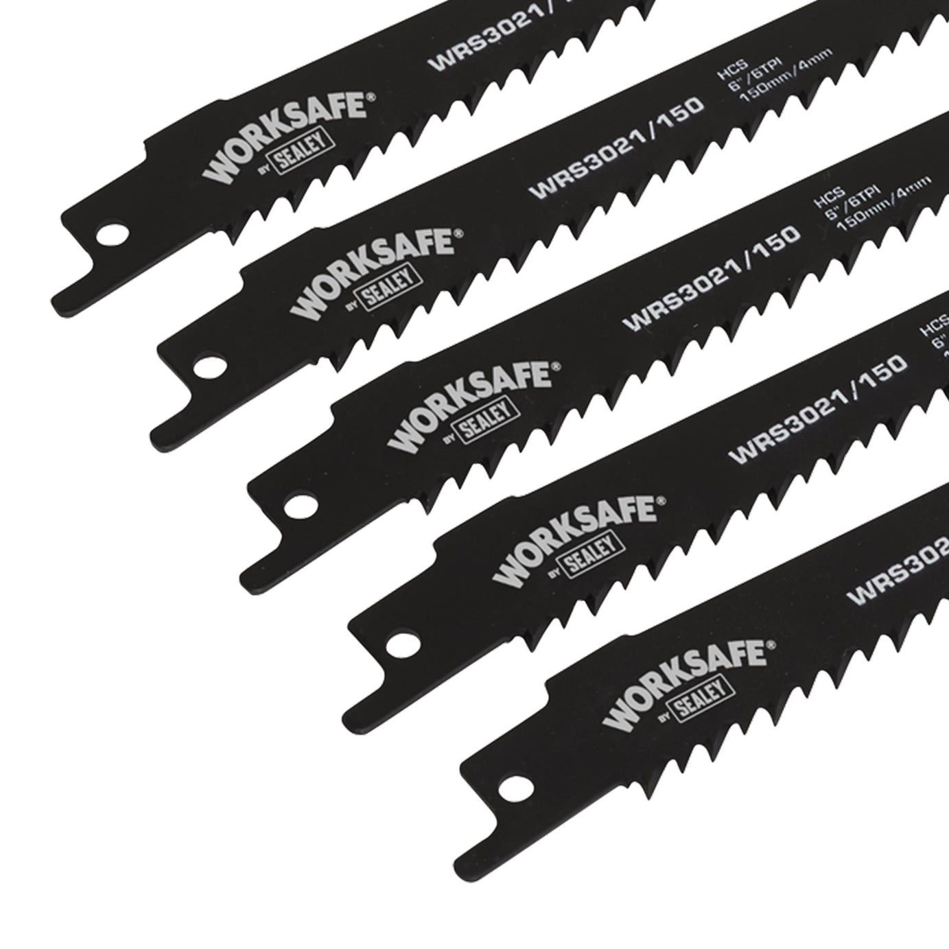 Sealey Reciprocating Saw Blade 150mm 6tpi - Pack of 5