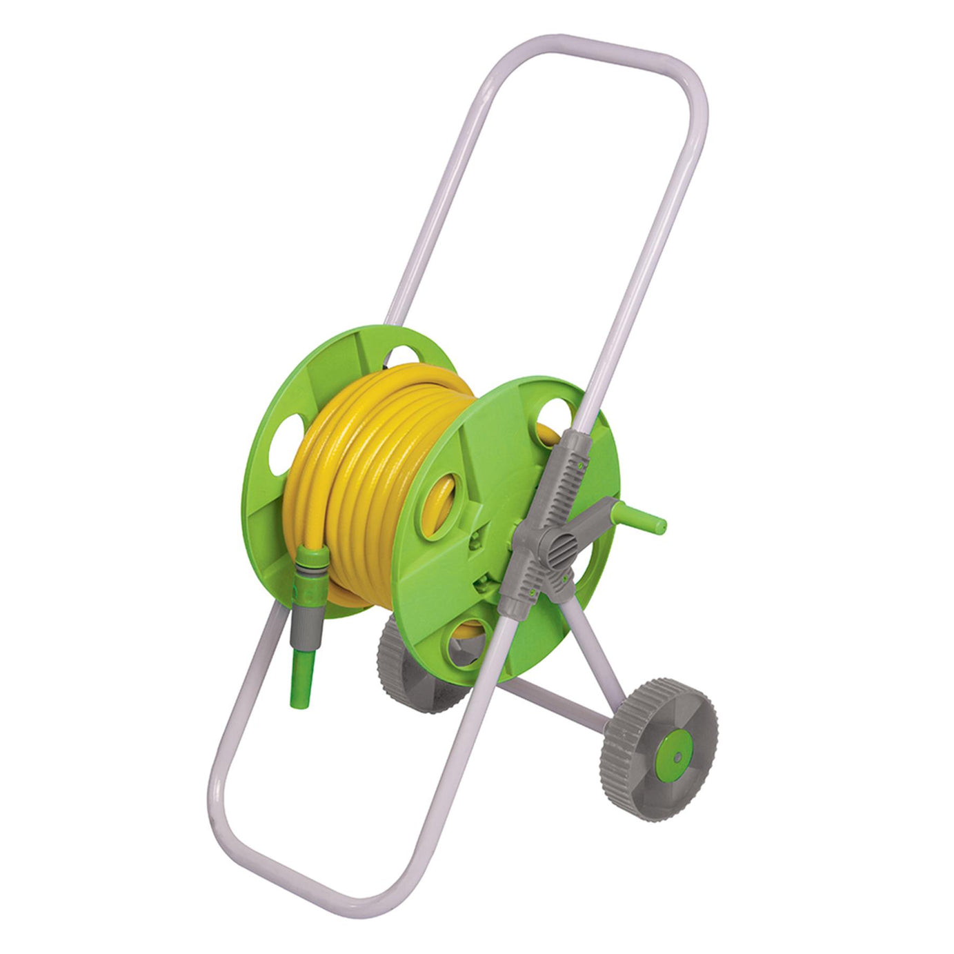 Wheeled Lightweight Garden Hose Pipe Reel Cart 45M Capacity Easy To Wheel