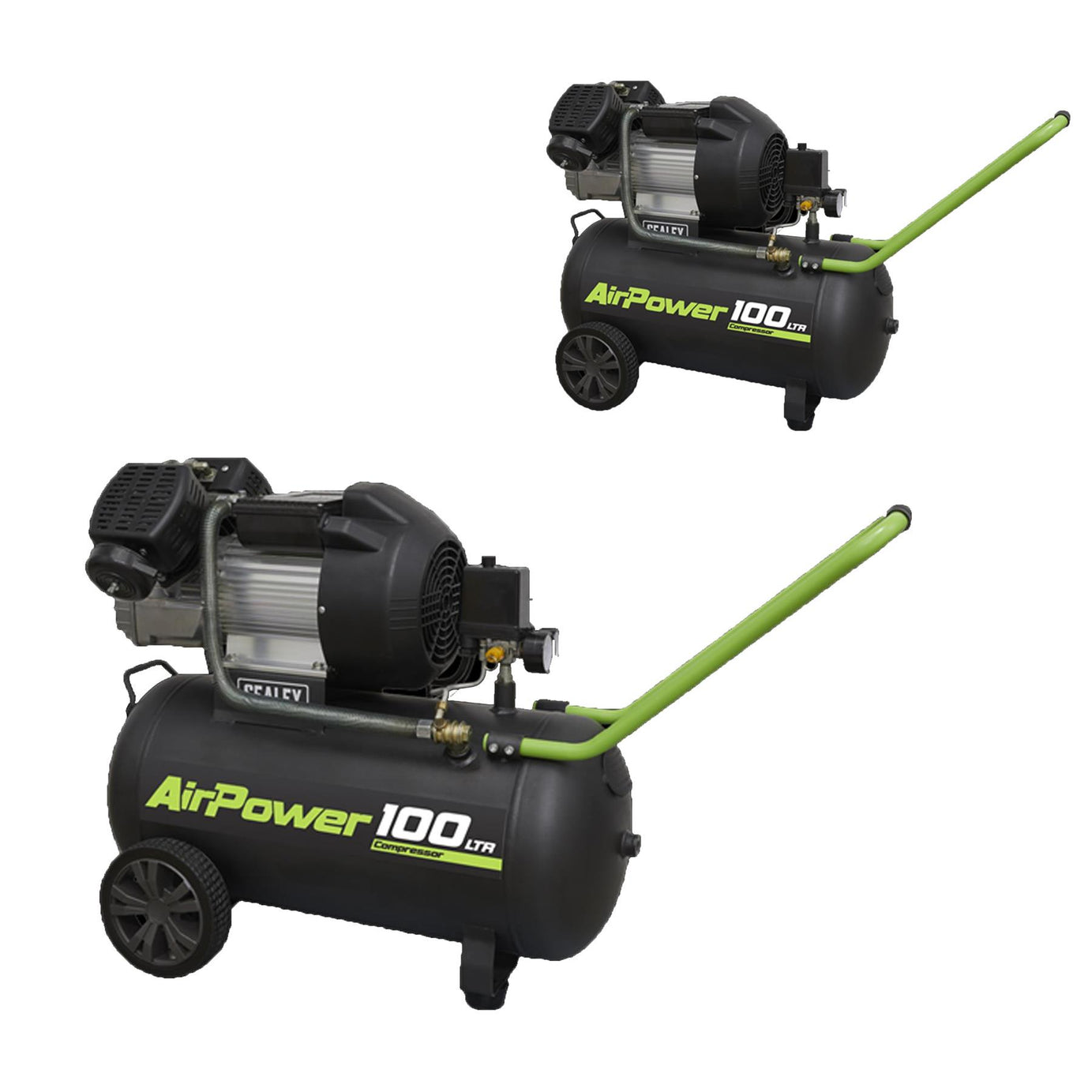 Sealey Tools SAC10030VE 100 Litre 100L 3HP Direct Drive Air Compressor V Twin