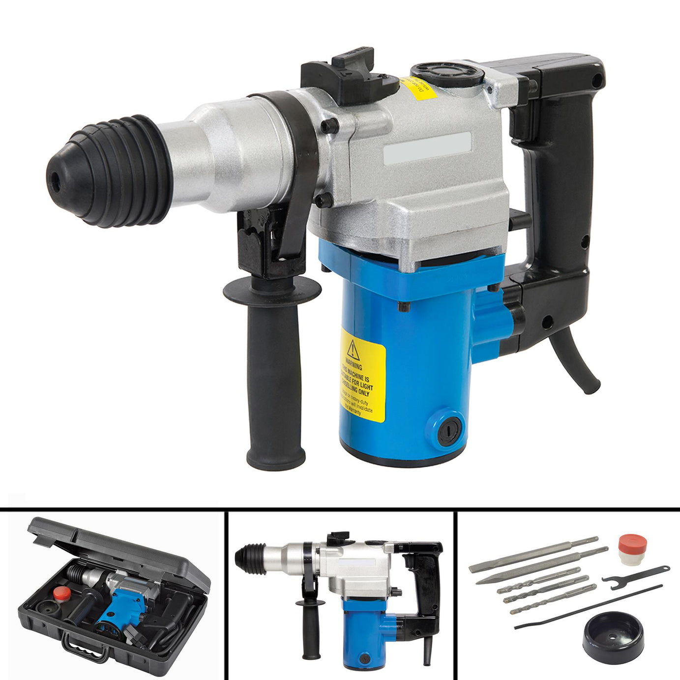 Heavy Duty DIY 850W SDS Plus Hammer Drill 850W Power Tool Roto-Stop Chisel