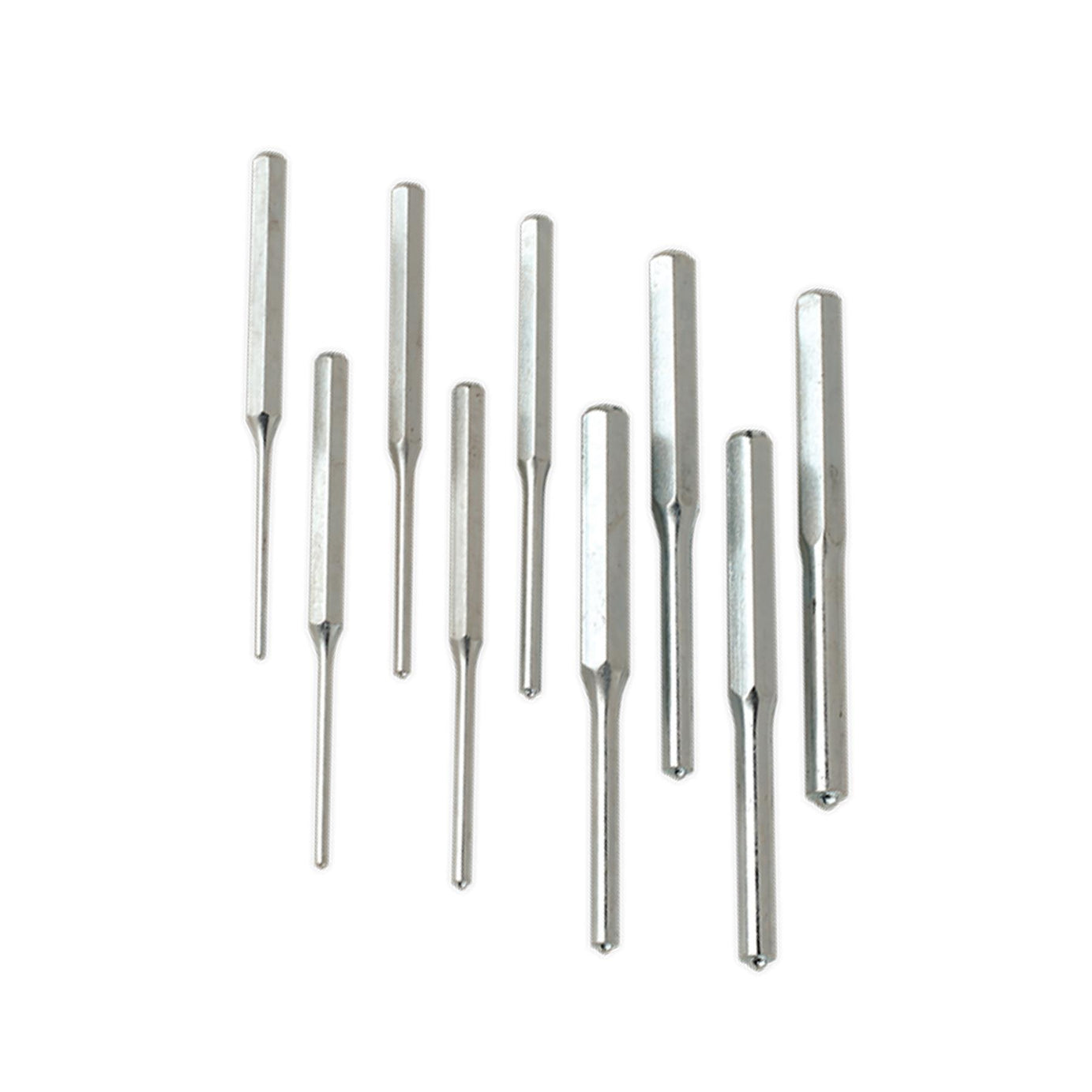 Sealey Roll Pin Punch Set 9pc 1/8-1/2" Imperial