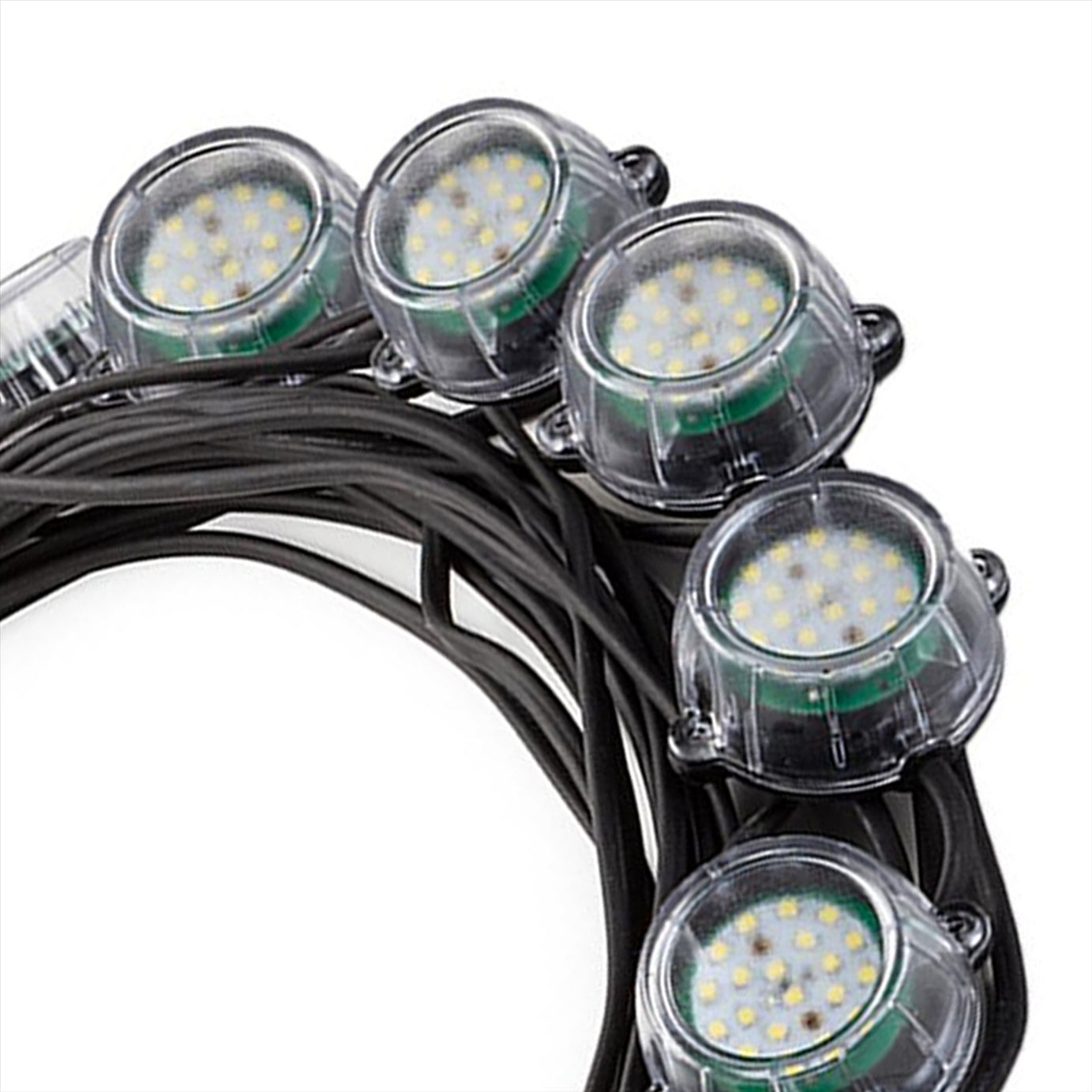 Defender 50m Heavy Duty LED Encapsulated Festoon String Lights 120W 110V 120W