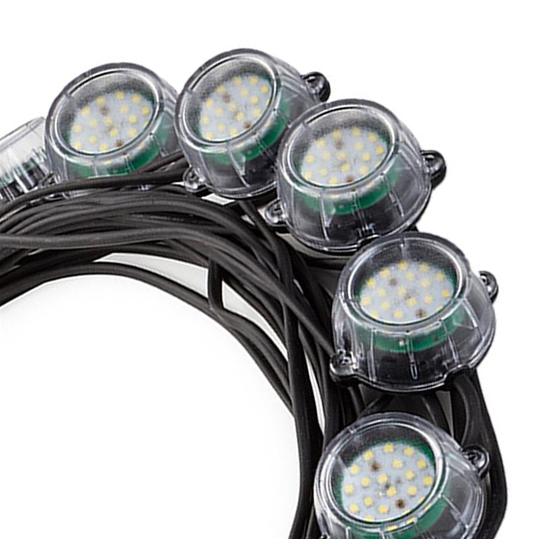 Defender 50m Heavy Duty LED Encapsulated Festoon String Lights 120W 110V 120W