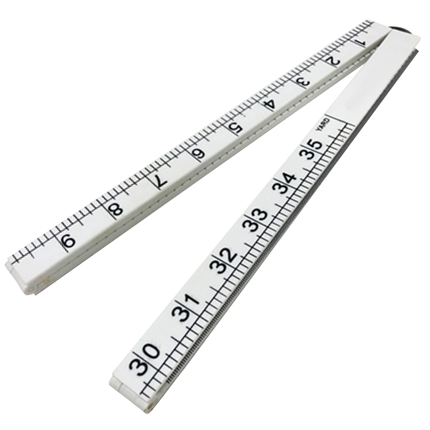 1m Yard Stick Folding Ruler Plastic Rule Mesaure Metre 3ft Yellow 1000 ...