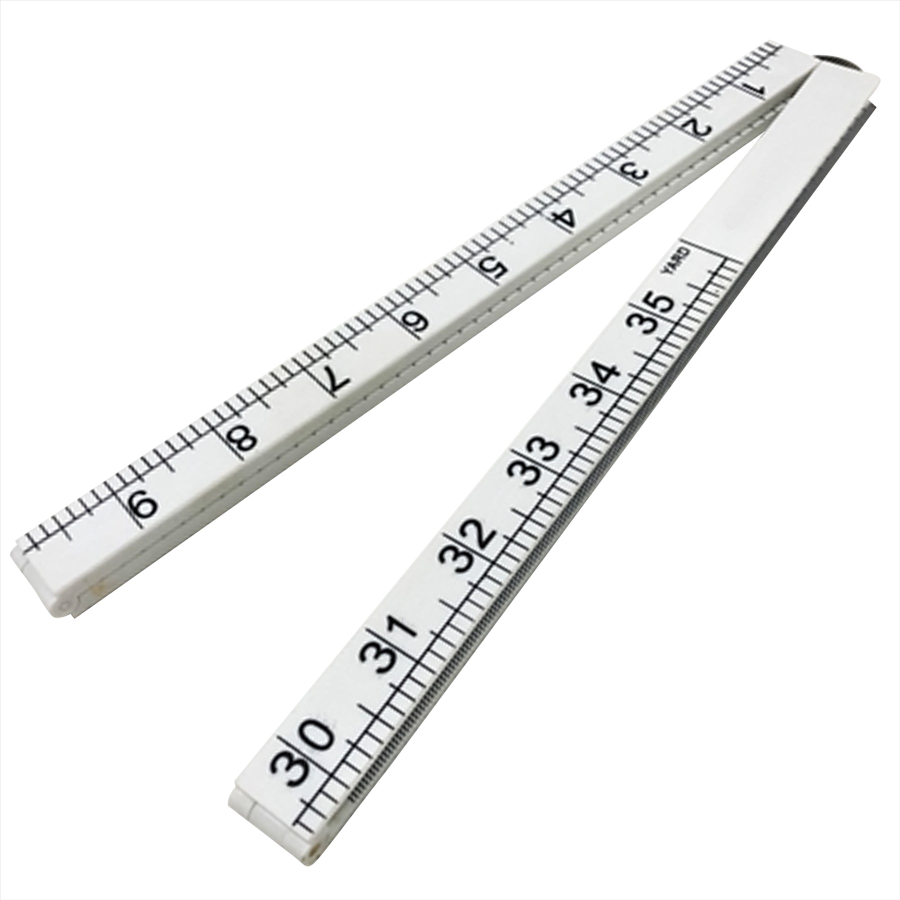 1m Yard Stick Folding Ruler Plastic Rule Mesaure Metre 3ft Yellow 1000mm