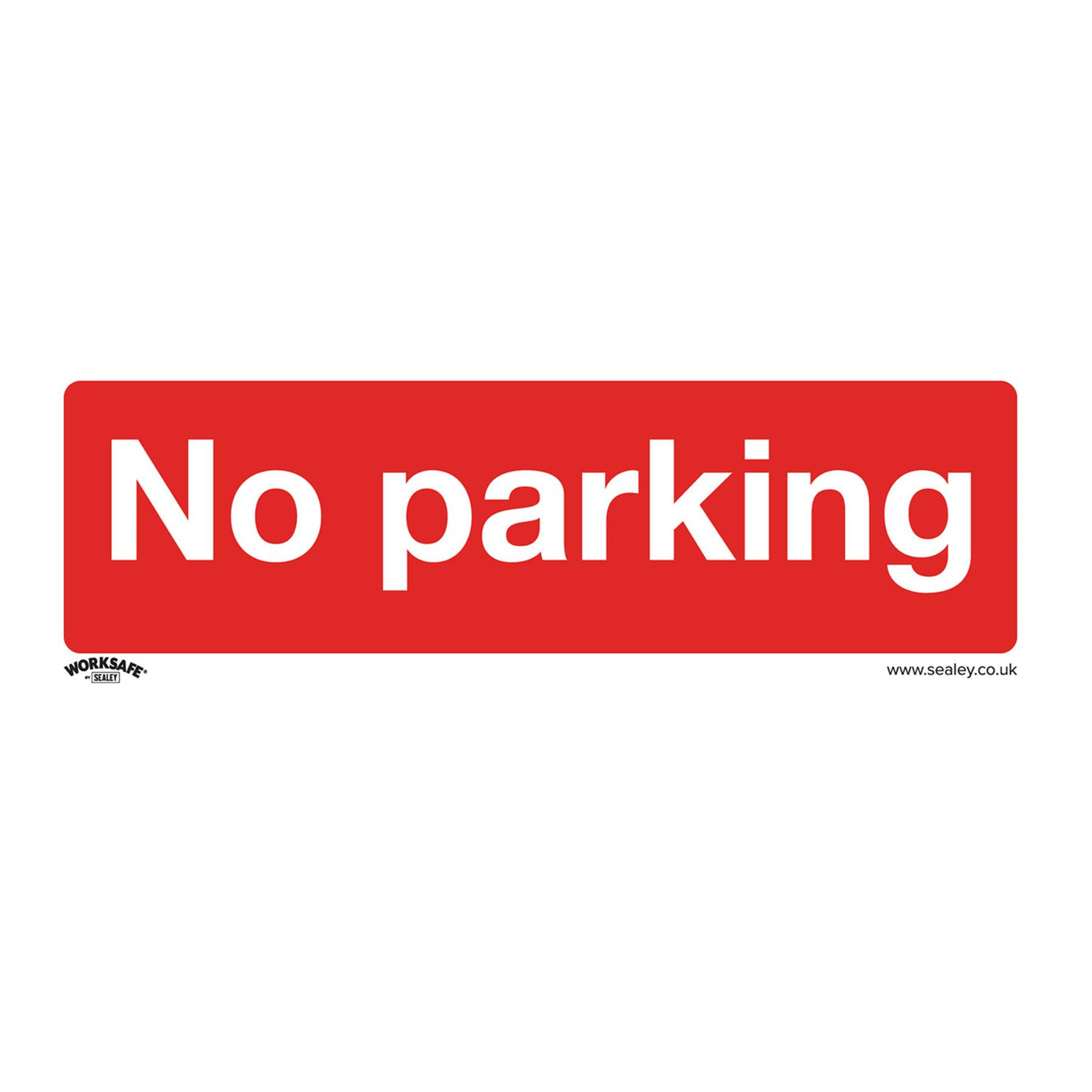 Prohibition Safety Sign - No Parking - Self-Adhesive Vinyl