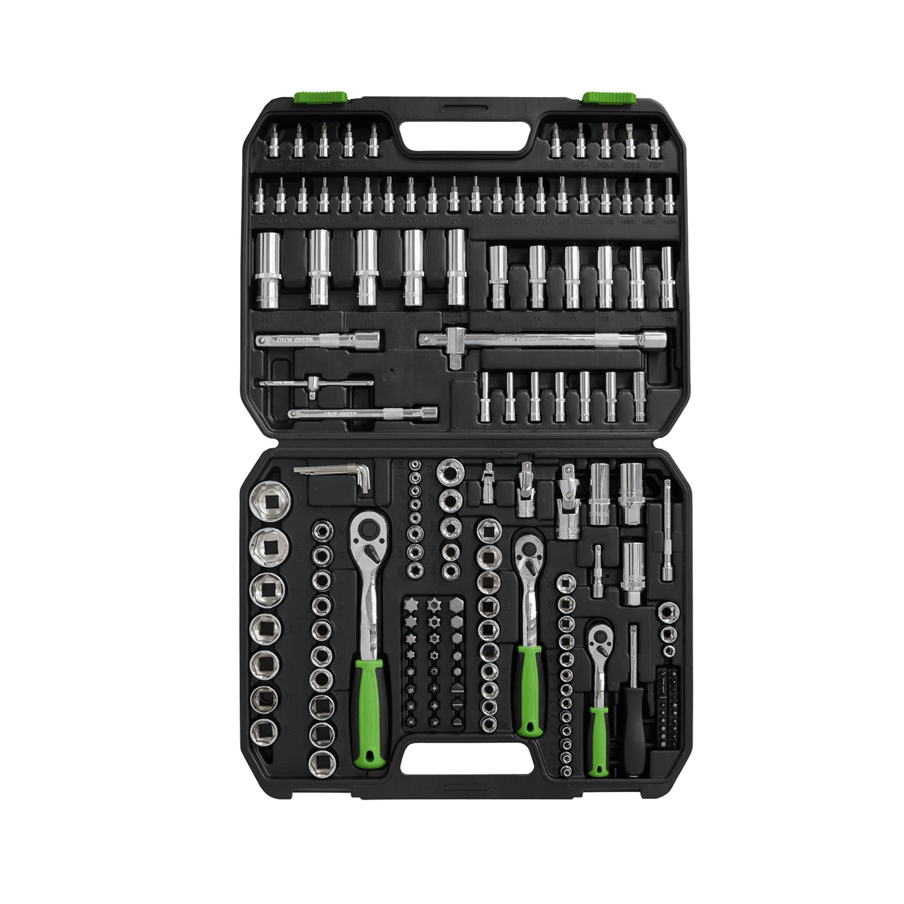 Sealey Socket Set 171pc 1/4", 3/8" & 1/2"Sq Drive WallDrive Metric