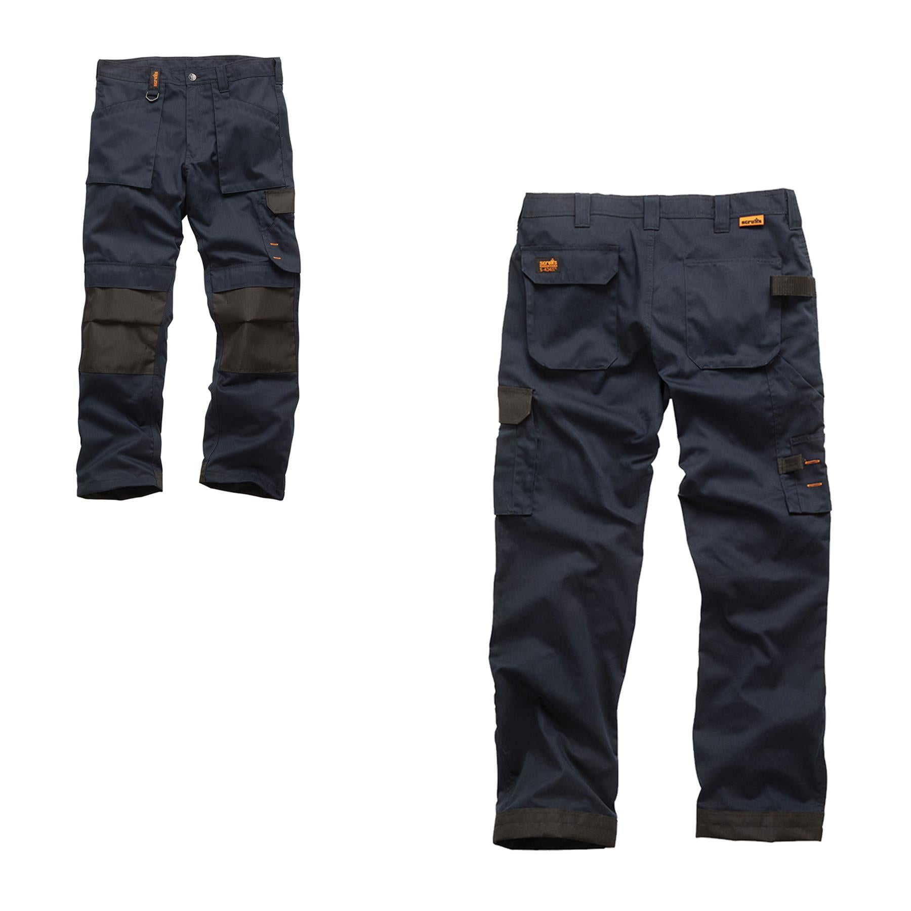 Scruffs Worker Trousers | Trade Hard Wearing Work Trousers NAVY (28S)