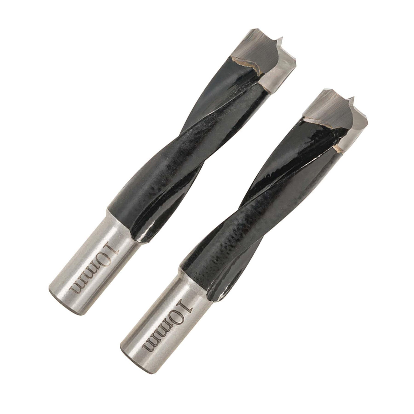 Dowel Jointer Bits 2Pk 10mm 710W Dowelling Jointer Twin-Fluted Hard Steel Shank